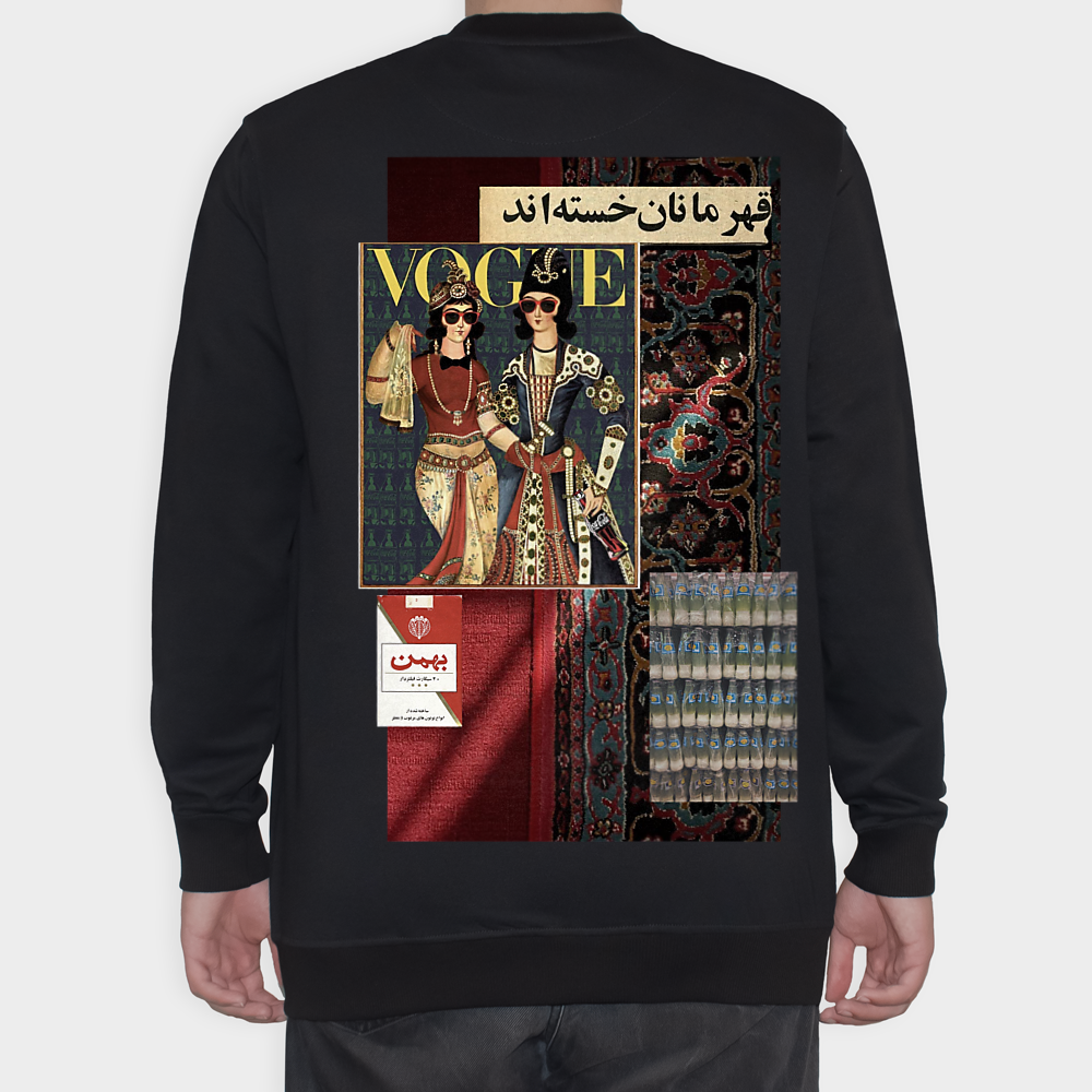 دورس طرح ایرانینمای پشت ۱ - رنگ مشکی