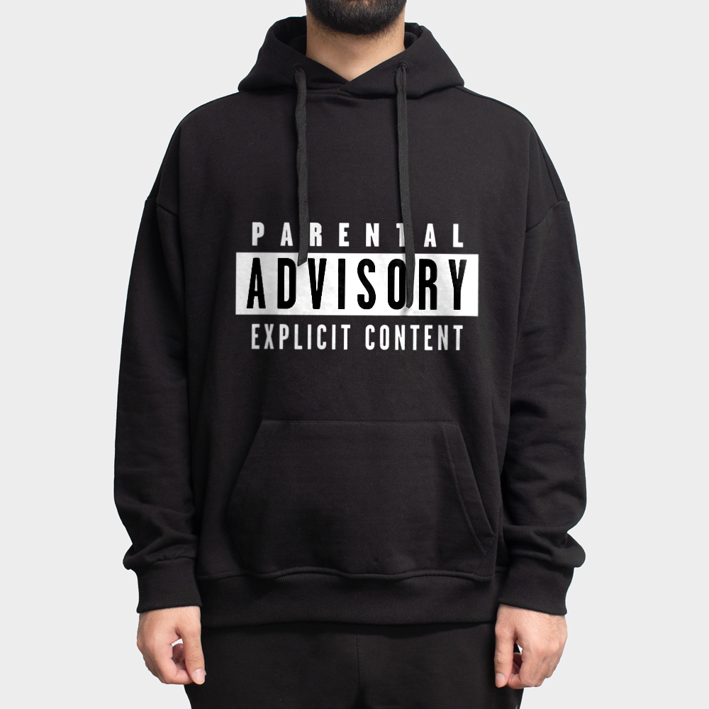 هودی باکس Parental Advisoryنمای روبرو ۱ - رنگ مشکی3
