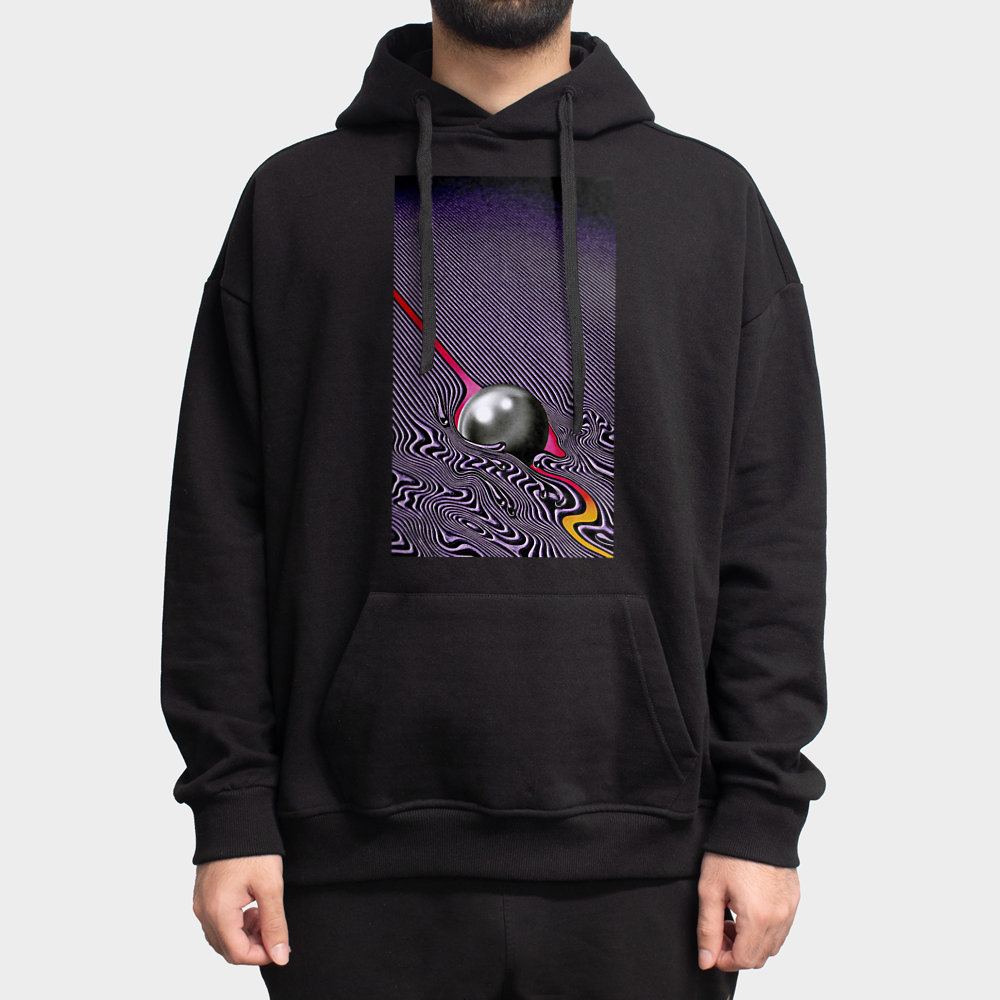 هودی باکس let it happenنمای روبرو ۱ - رنگ مشکی2