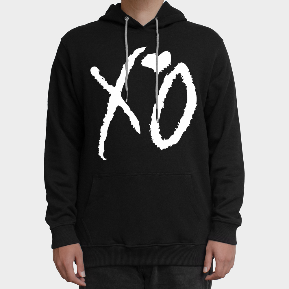 هودی سه نخ XOنمای روبرو ۱ - رنگ مشکی2