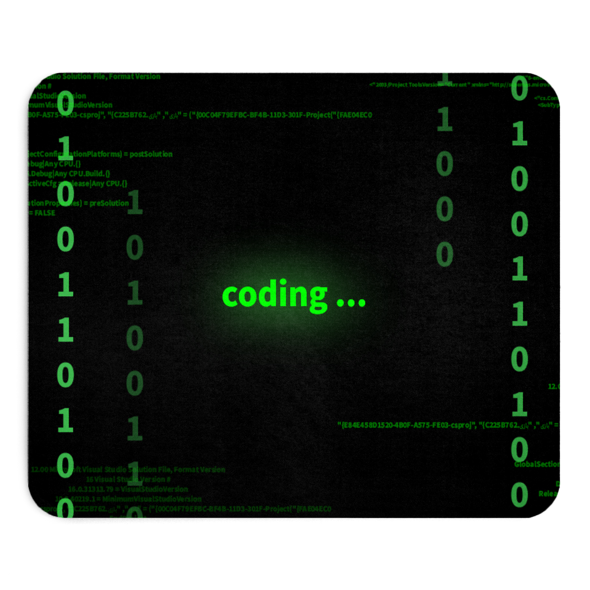 مینی ماوس پد مدل codingنمای روبرو3
