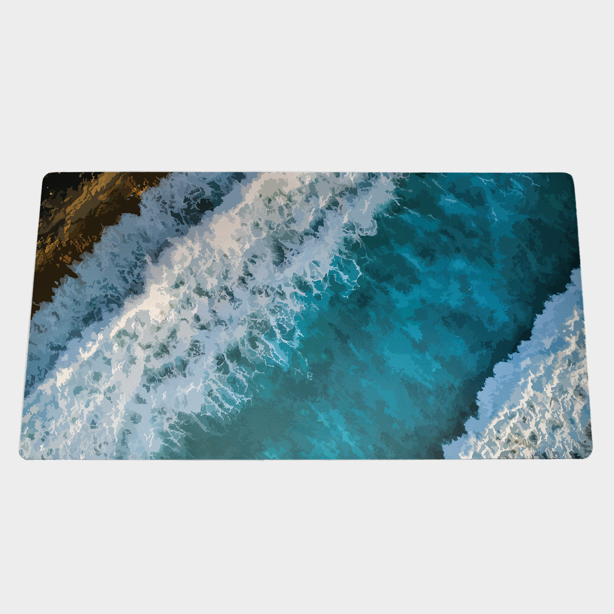 دسک پد 40x75 طرح Waves of the seaنمای ۳