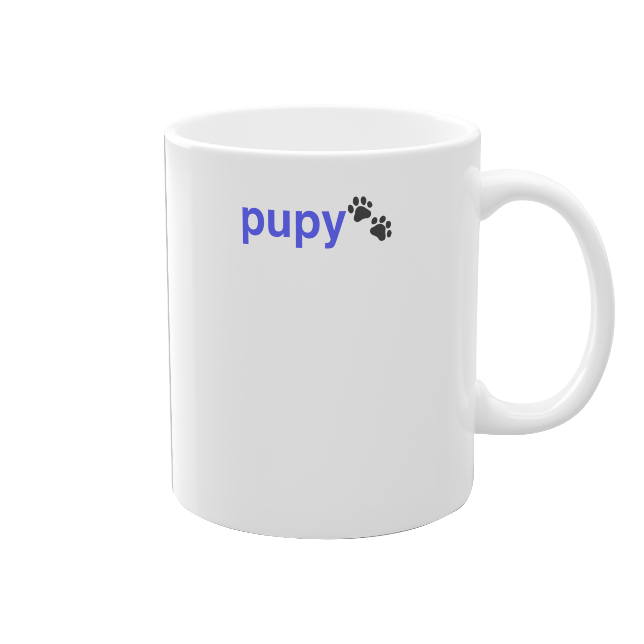 ماگ pupy سفیدنمای راست