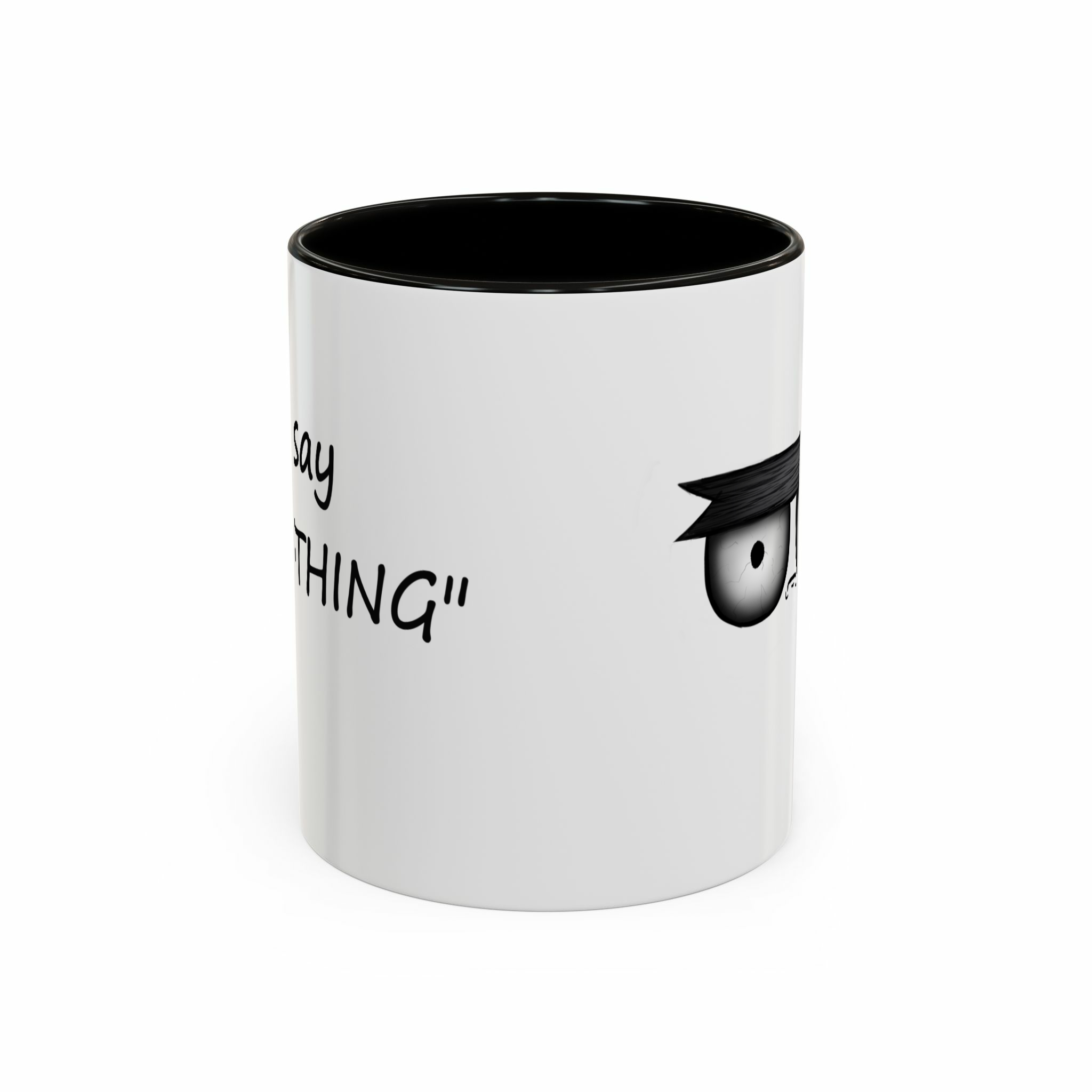 ماگ طرح خوش اخلاقنمای روبرو - رنگ مشکی1