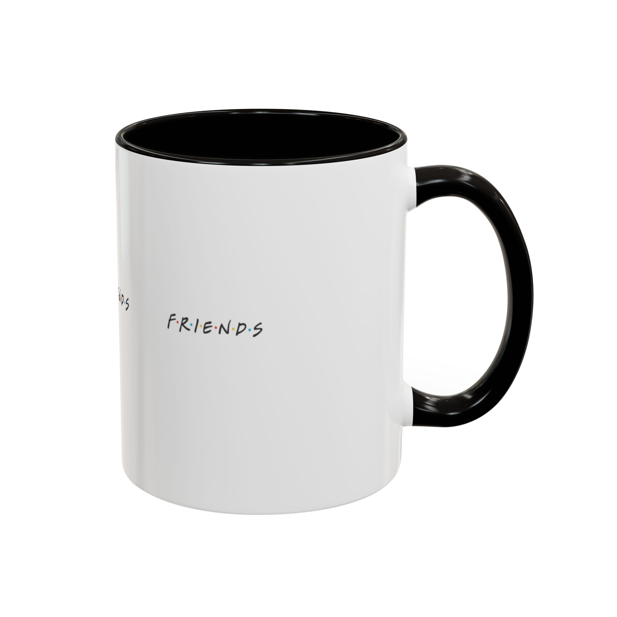 ماگ friendsنمای راست  - رنگ مشکی4