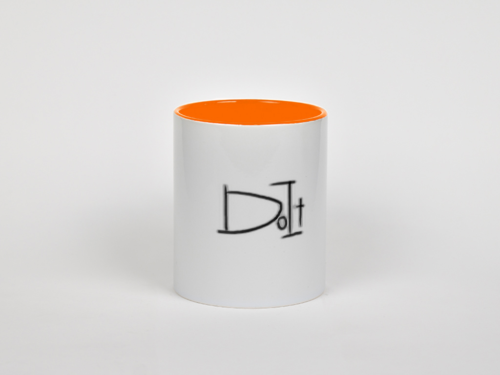 Do it Mugنمای روبرو - رنگ نارنجی