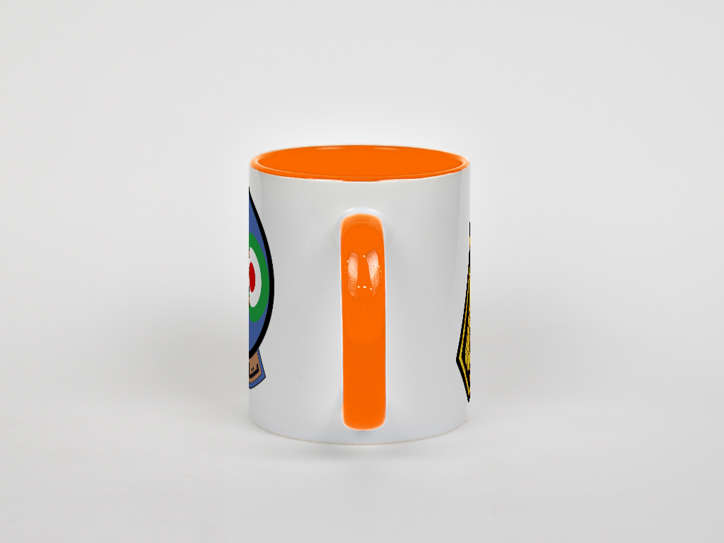 ماگ طرح پچ های سینه جنگنده اف۱۴ تامکتنمای پشت - رنگ نارنجی2