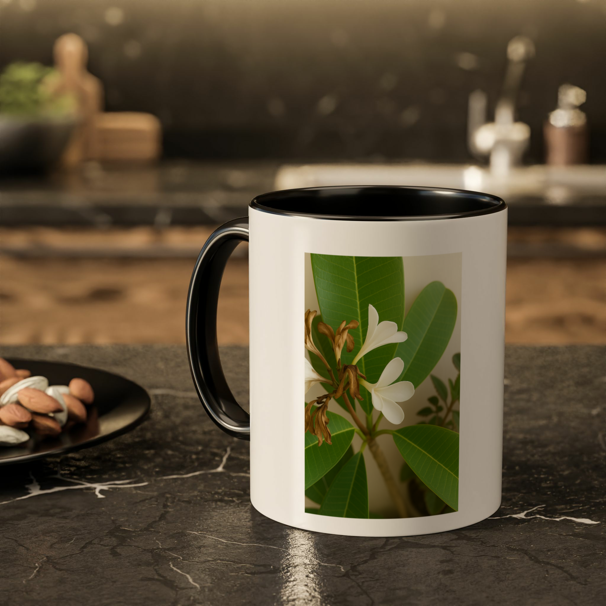 موکاپ گل سفیدزمینه ۲ - رنگ مشکی5