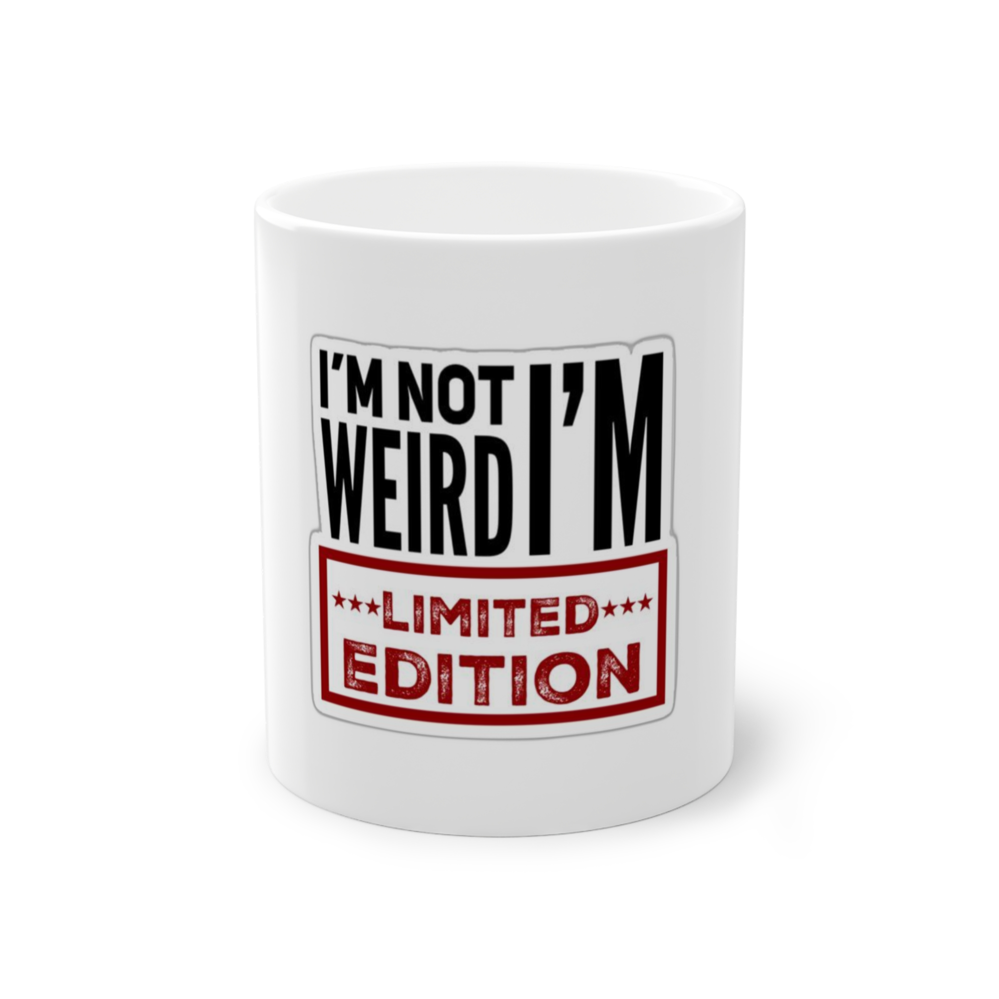 ماگ ساده طرح I'm Not Weirdنمای روبرو