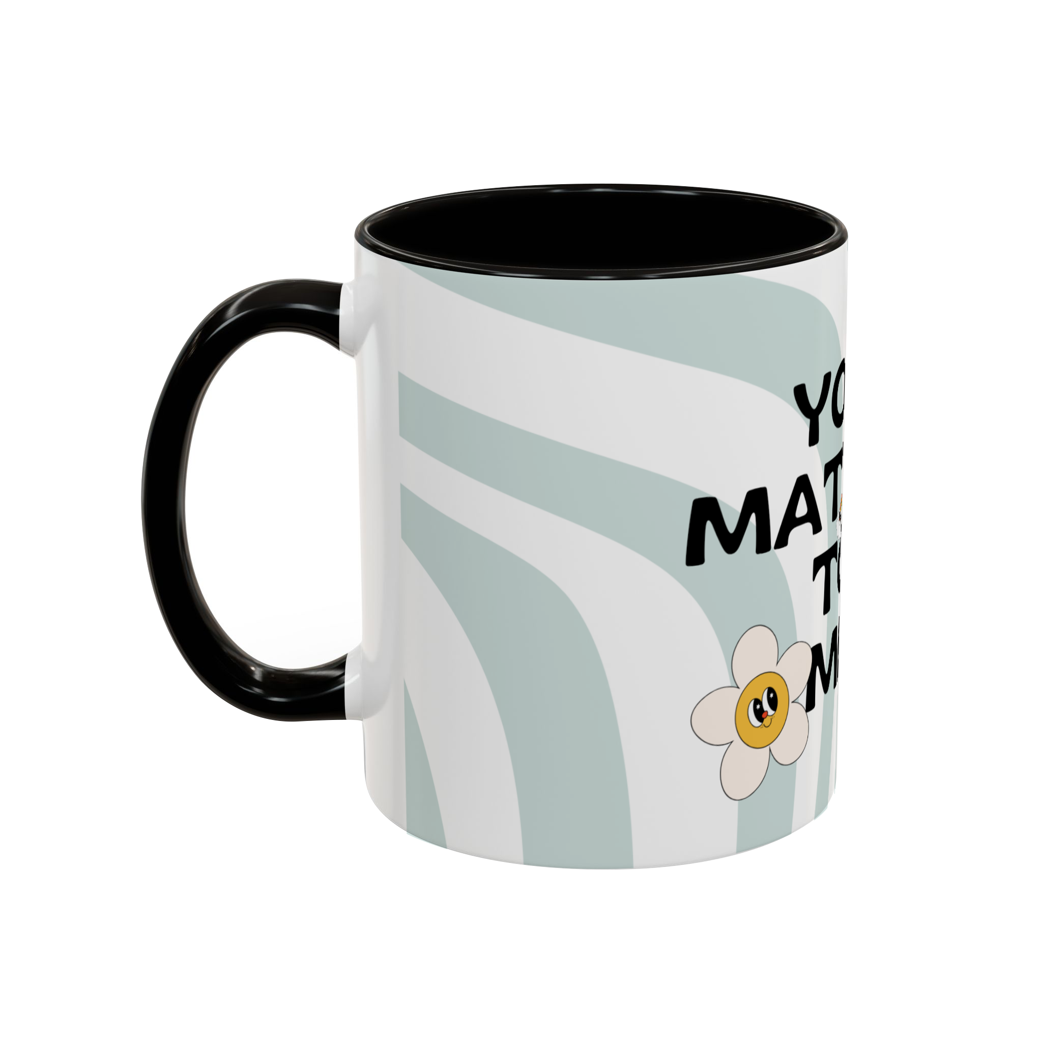 ماگ با طرح you matter to meنمای چپ - رنگ مشکی3