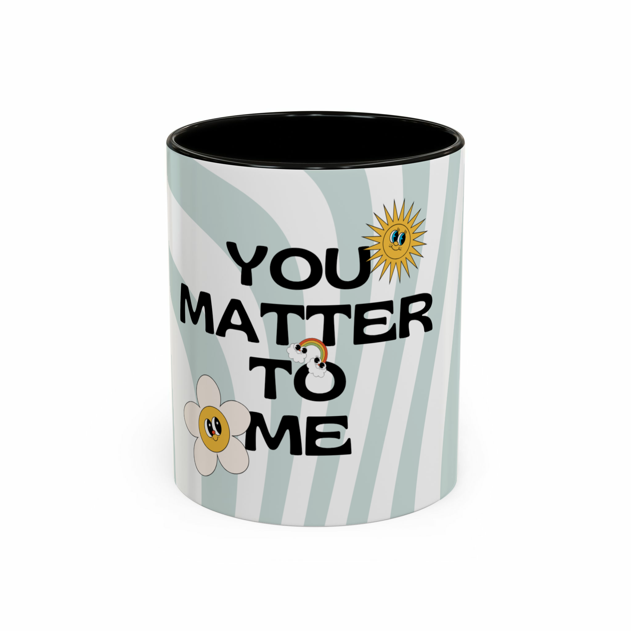 ماگ با طرح you matter to meنمای روبرو - رنگ مشکی