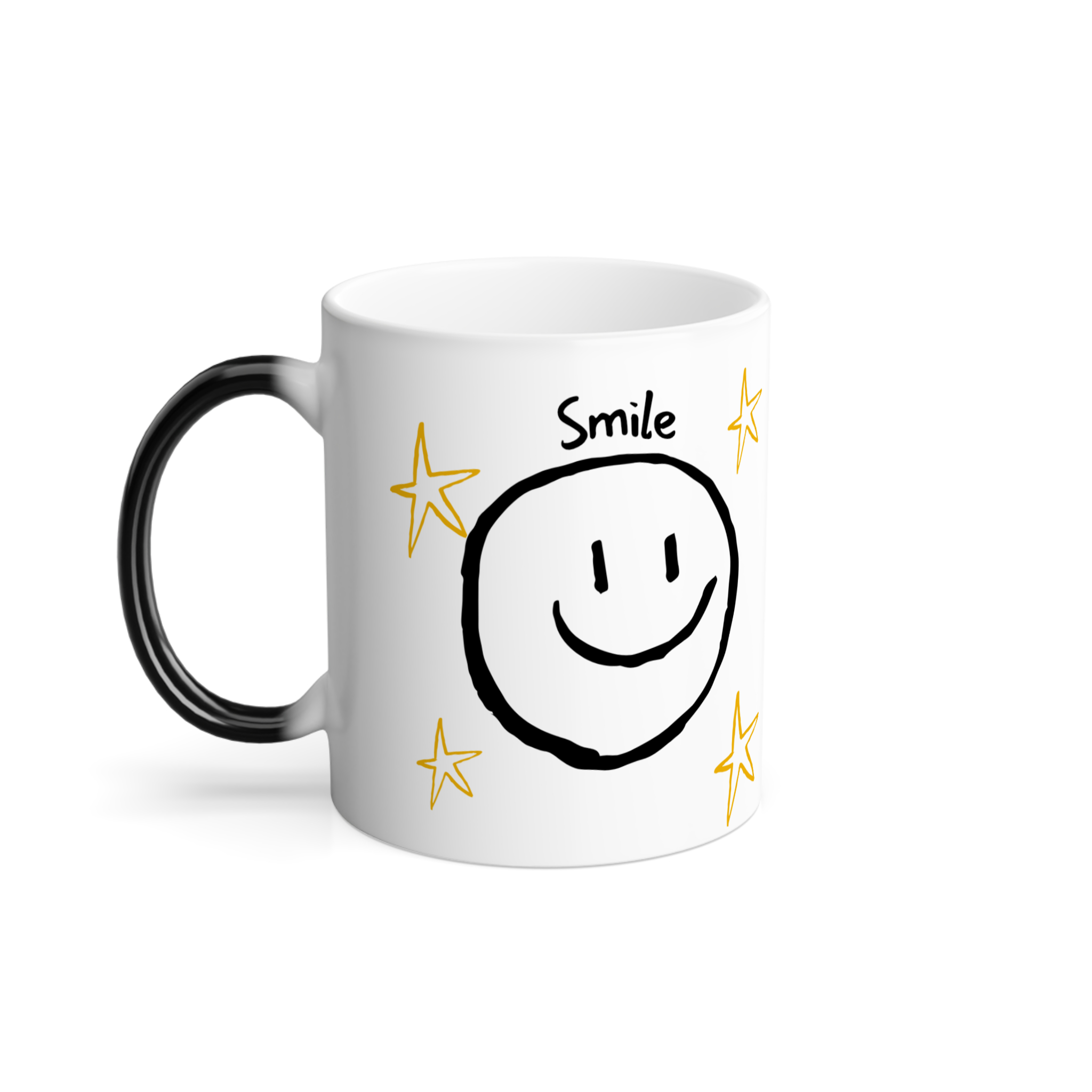 ماگ حرارتی Smile | لبخندنمای چپ - رنگ سفید
