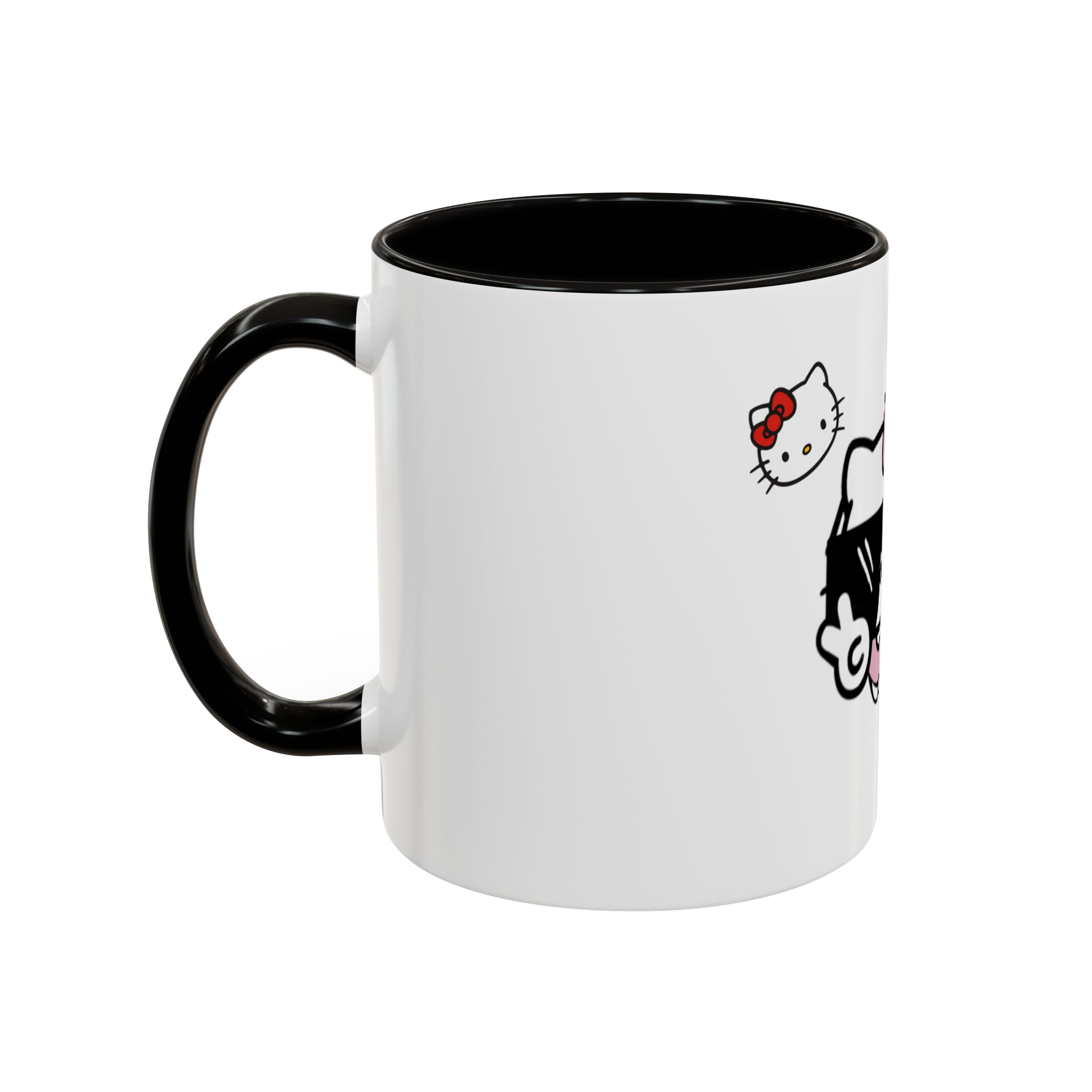 ماگ طرح hello kittyنمای چپ - رنگ مشکی1