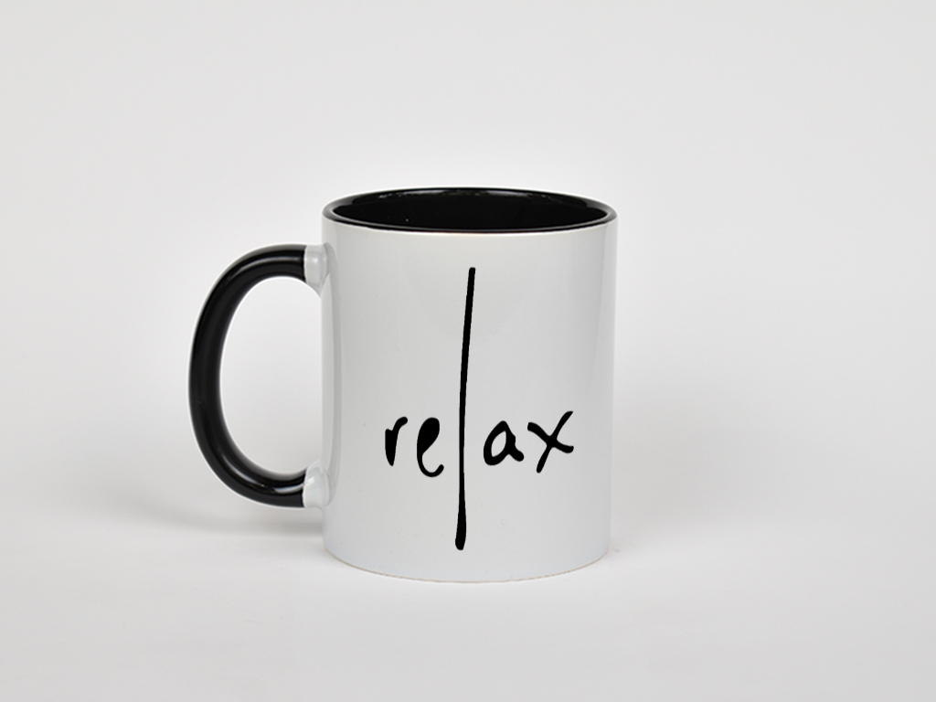 ماگ اینست طرح relaxنمای چپ - رنگ مشکی