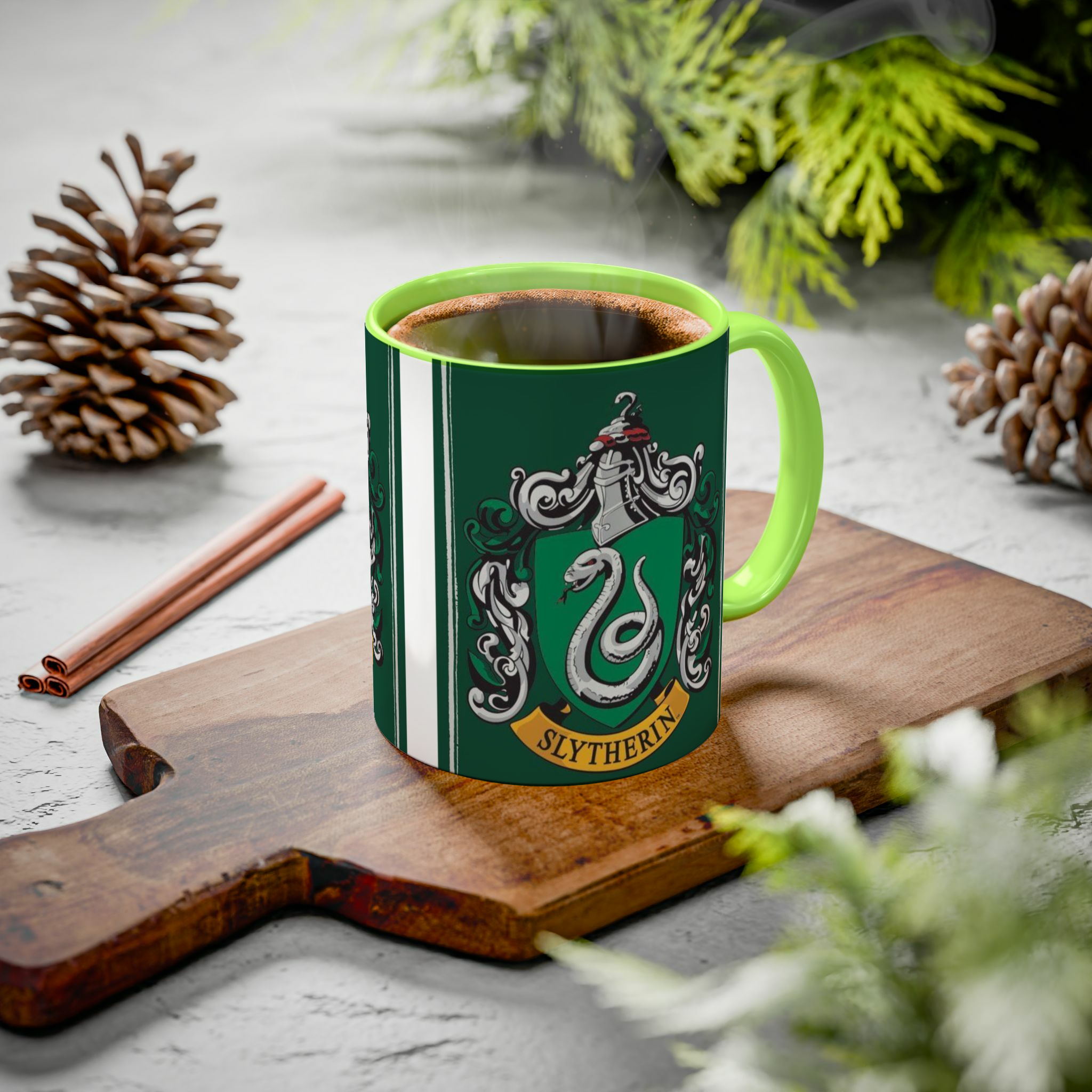 ماگ طرح اسلایترین هری پاترزمینه ۱ - رنگ سبز روشن