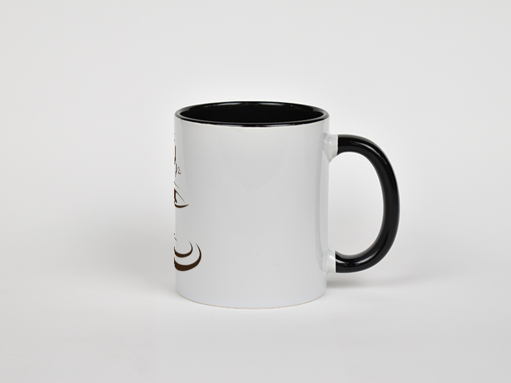 ماگ طرح coffeeنمای راست - رنگ مشکی2