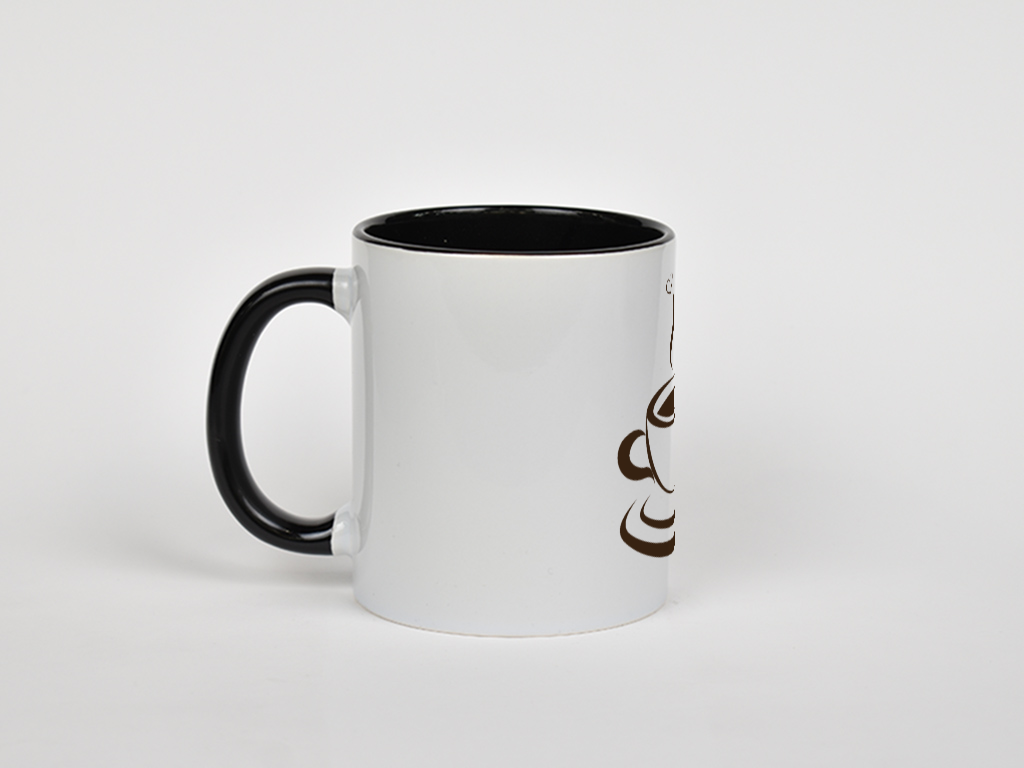 ماگ طرح coffeeنمای چپ - رنگ مشکی3