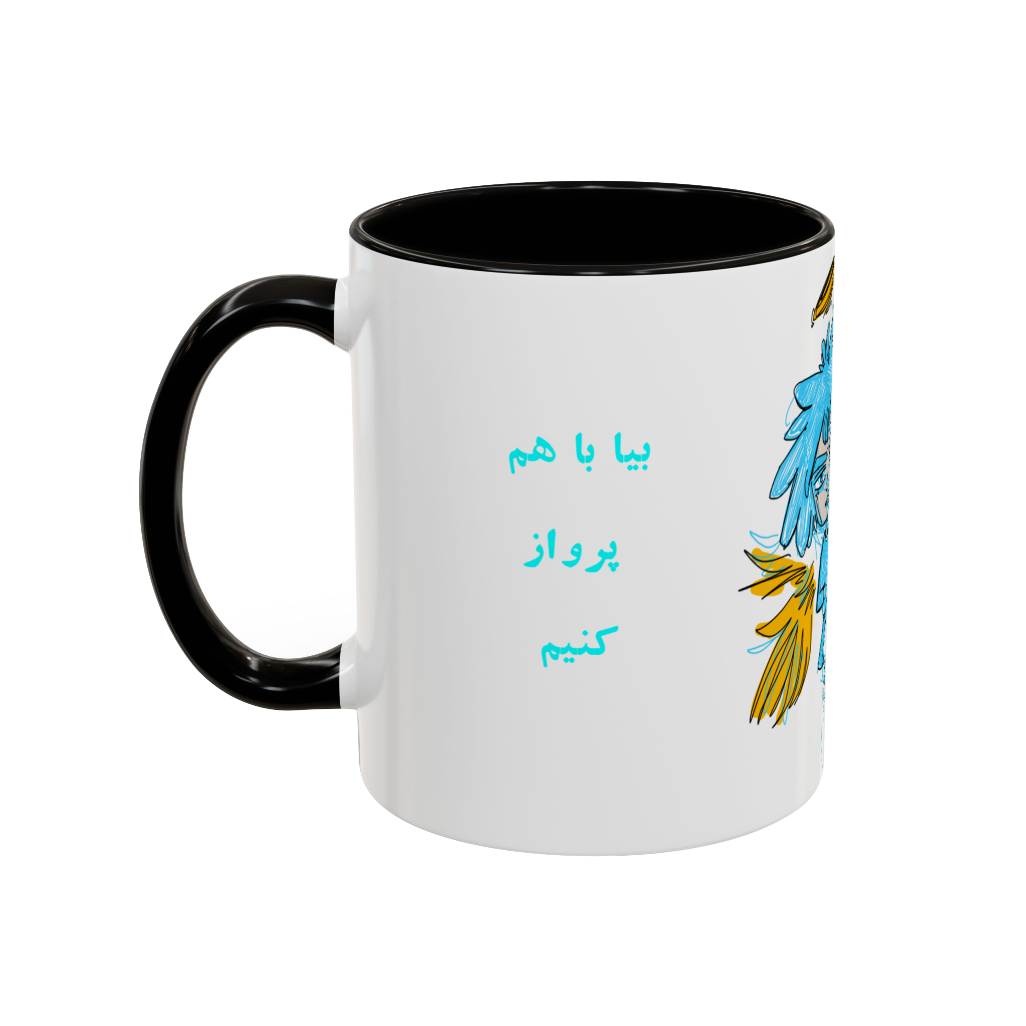 اسکچ فرشتهنمای چپ - رنگ مشکی3