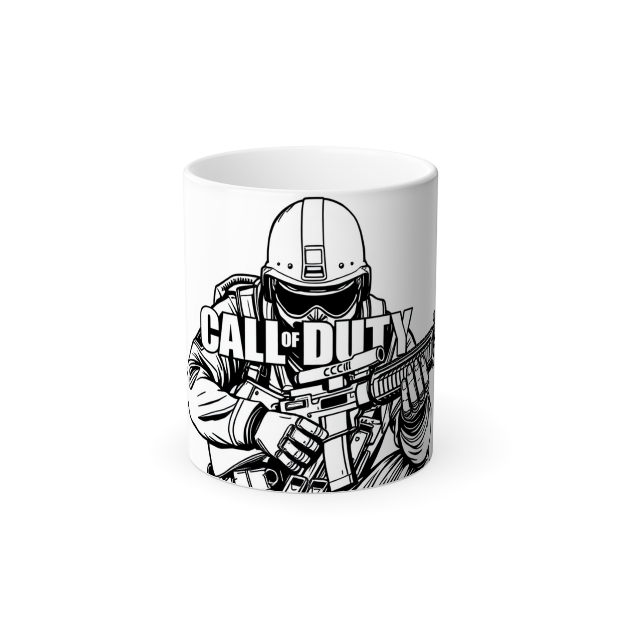 Call Of Duty مآگنمای روبرو - رنگ سفید