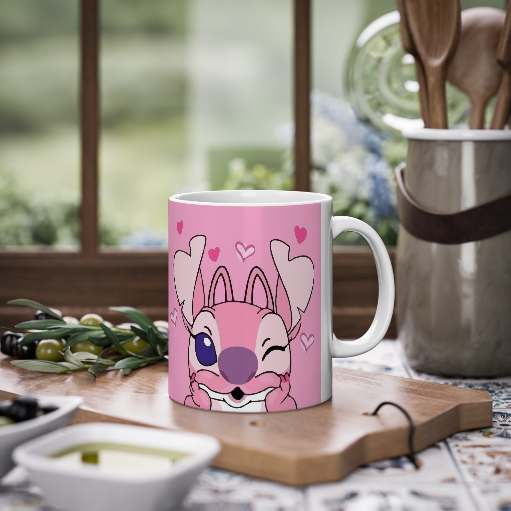 ماگ کارتونی استیچ stitchزمینه ۱1