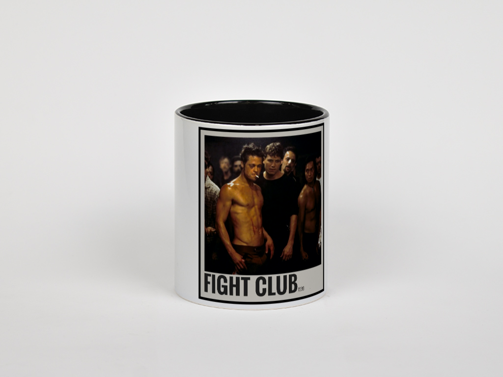 ماگ 012 fight clubنمای روبرو - رنگ مشکی