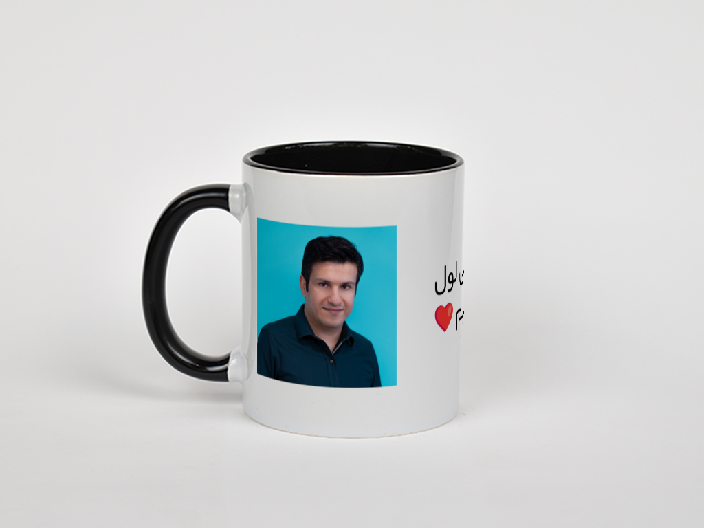 ماگ تک سی لول قلبمنمای چپ - رنگ مشکی3