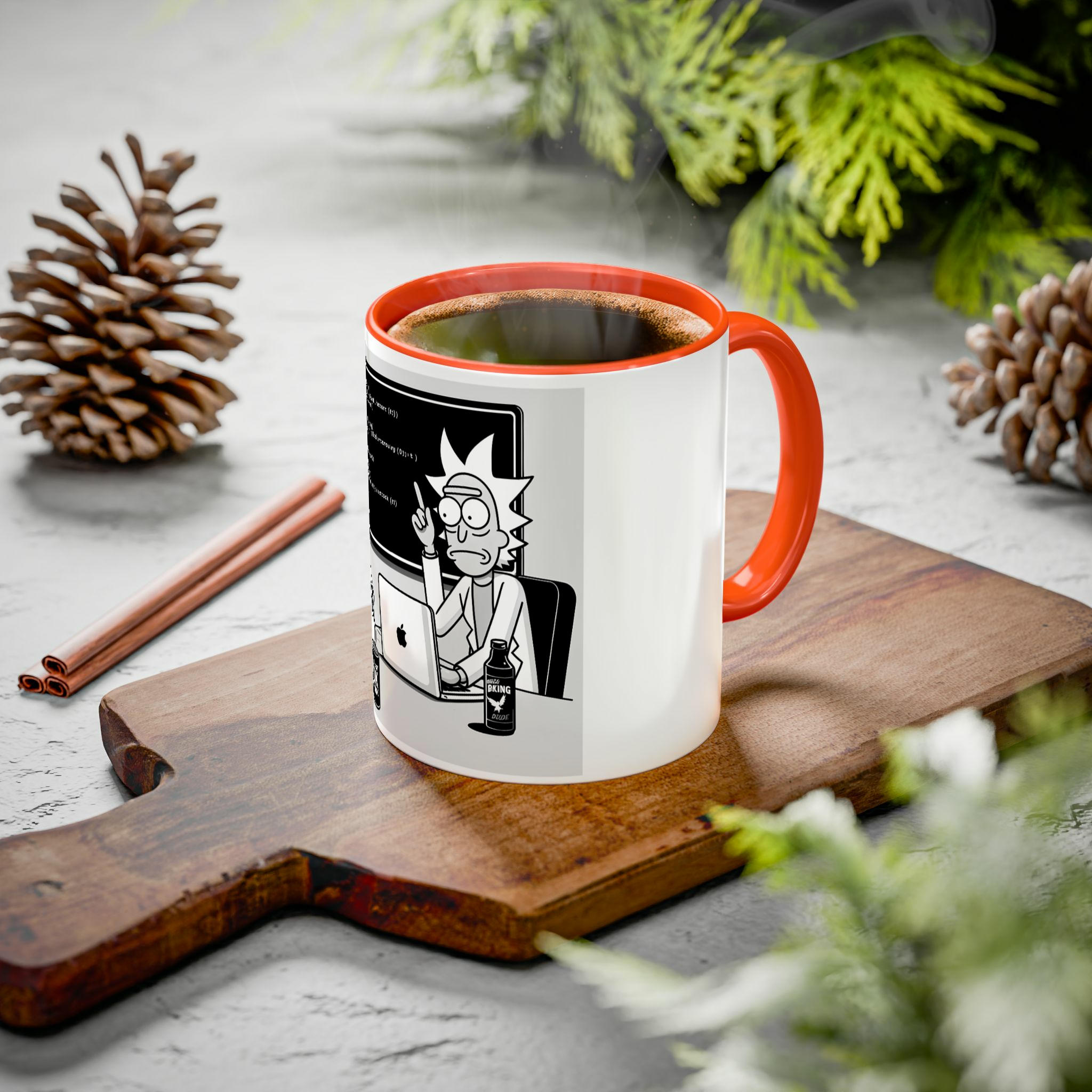 rick and duckyزمینه ۱ - رنگ نارنجی2