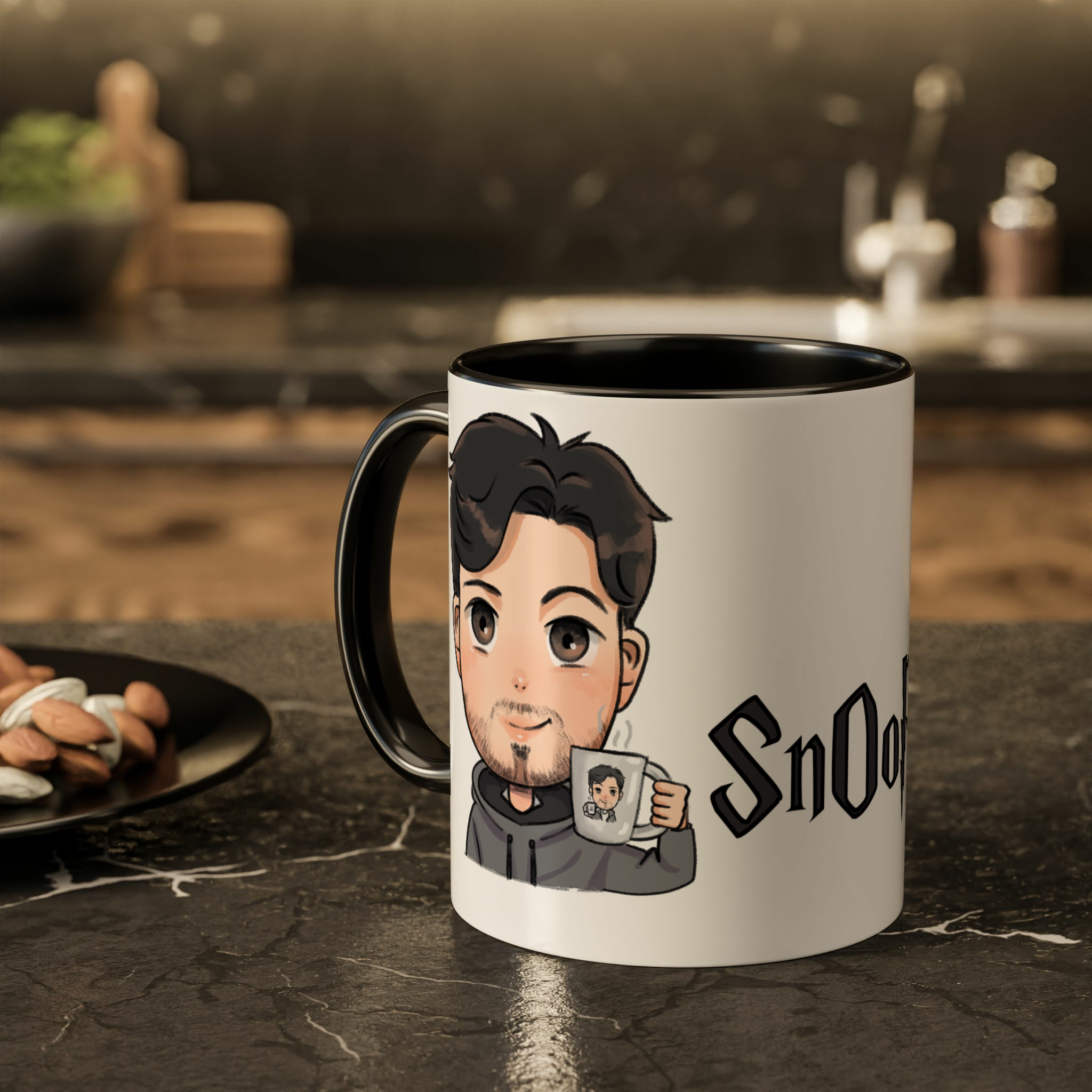 ماگ طرح اسنوپی (SnOoPi)زمینه ۲ - رنگ مشکی2