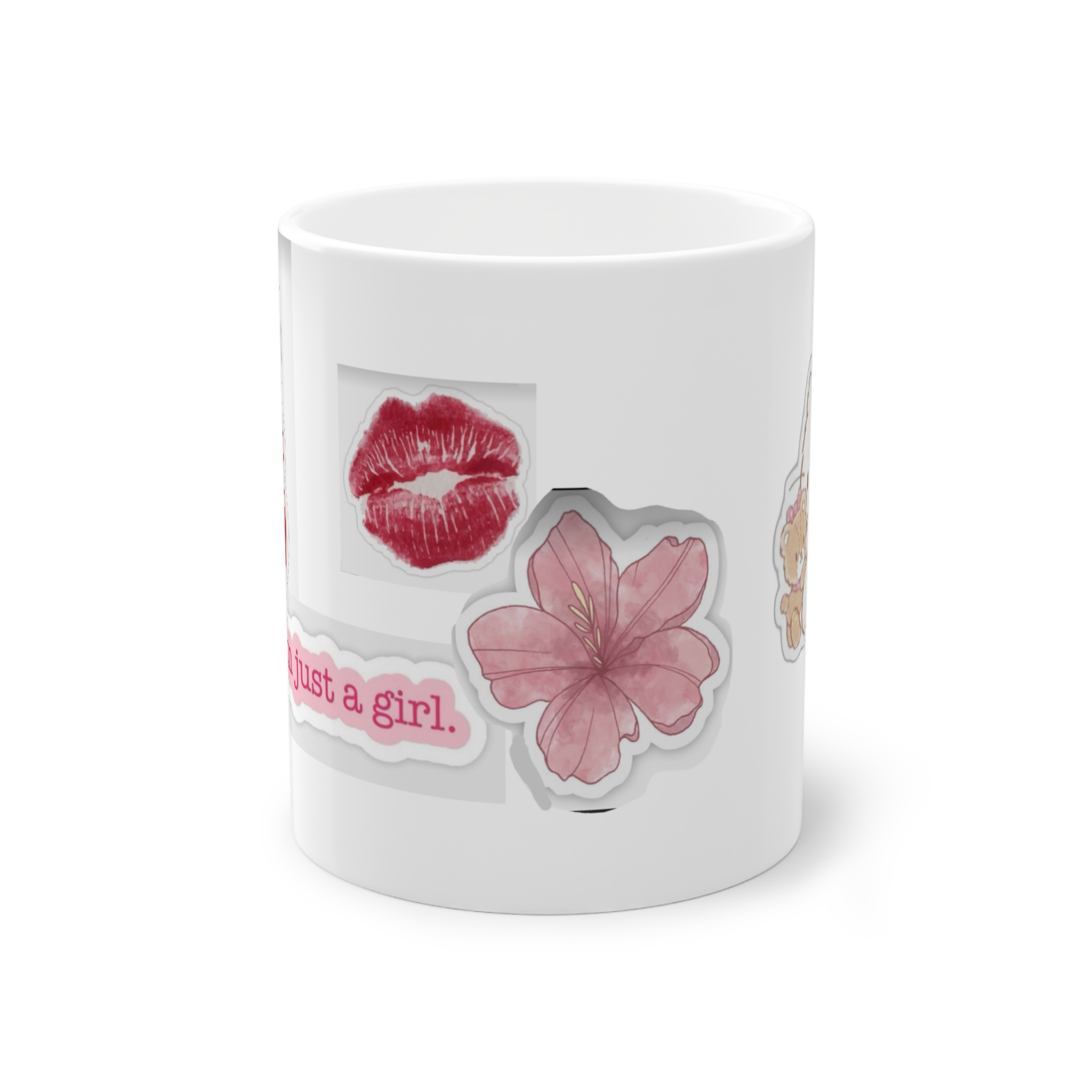 ماگ طرح I'm just a girlنمای روبرو4