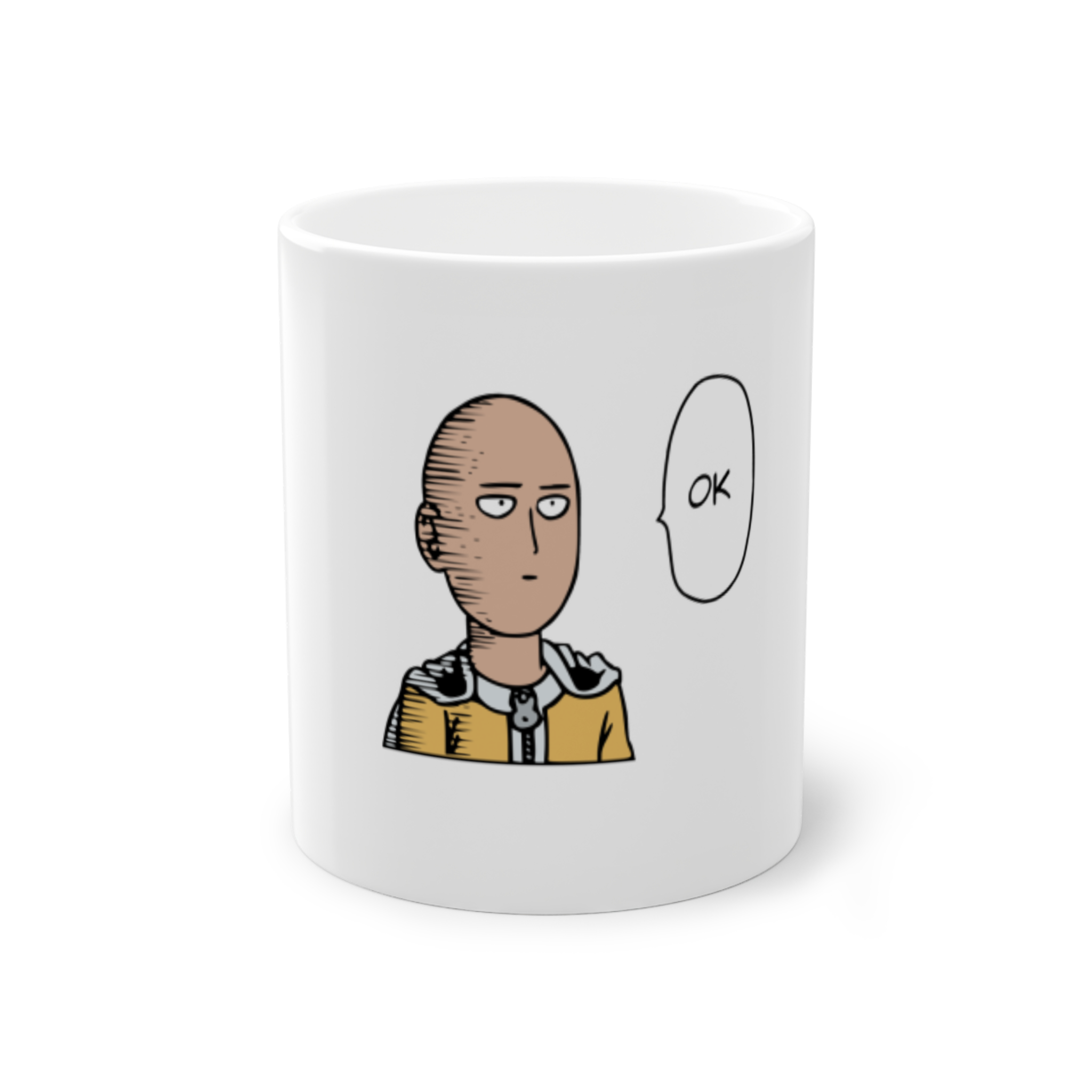 ماگ طرحone punch manنمای روبرو