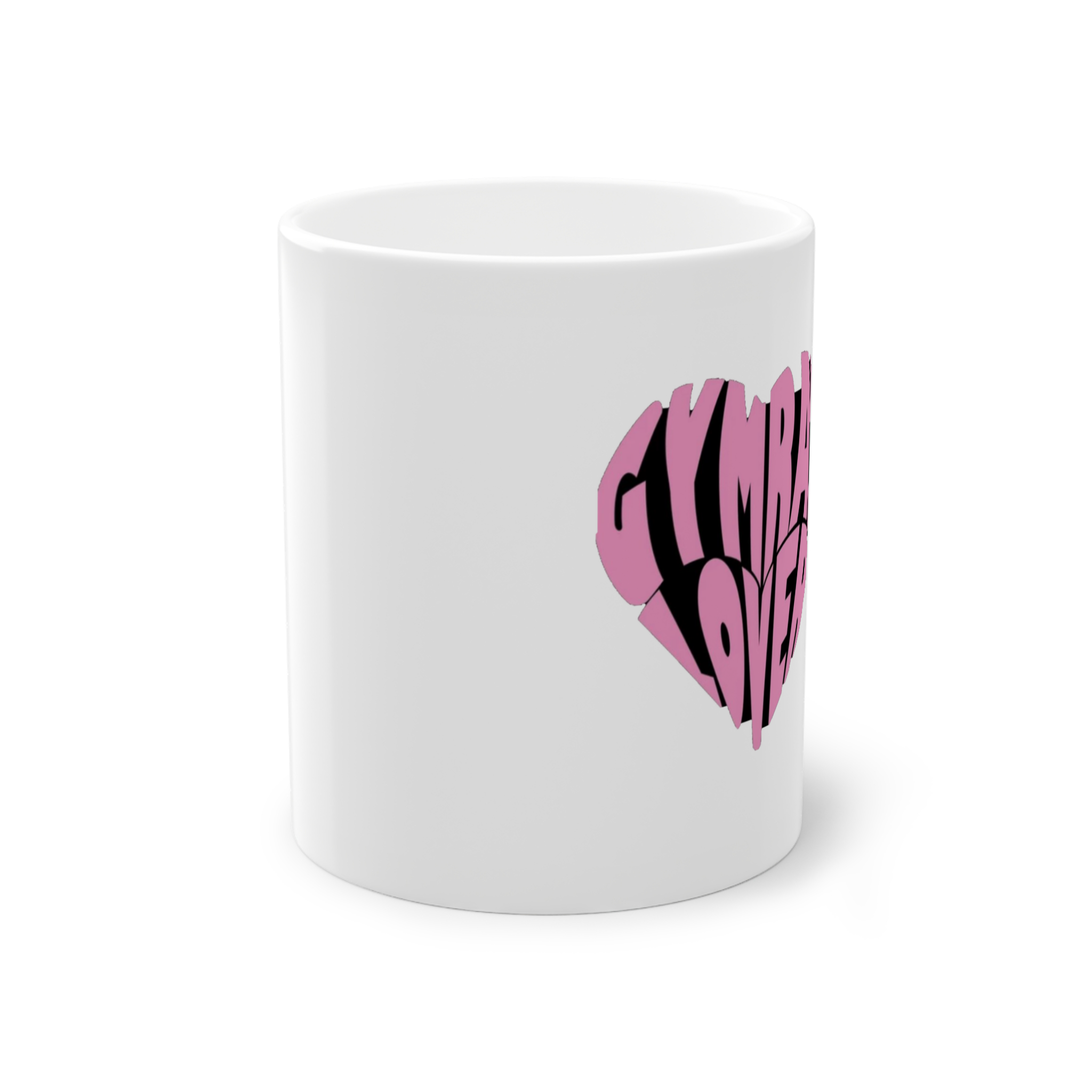 ماگ طرح pink hartنمای روبرو1