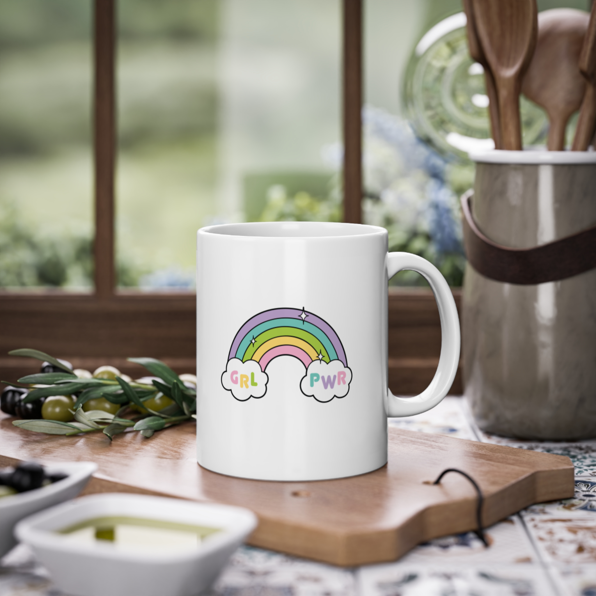 ماگ طرح Rainbowزمینه ۱1
