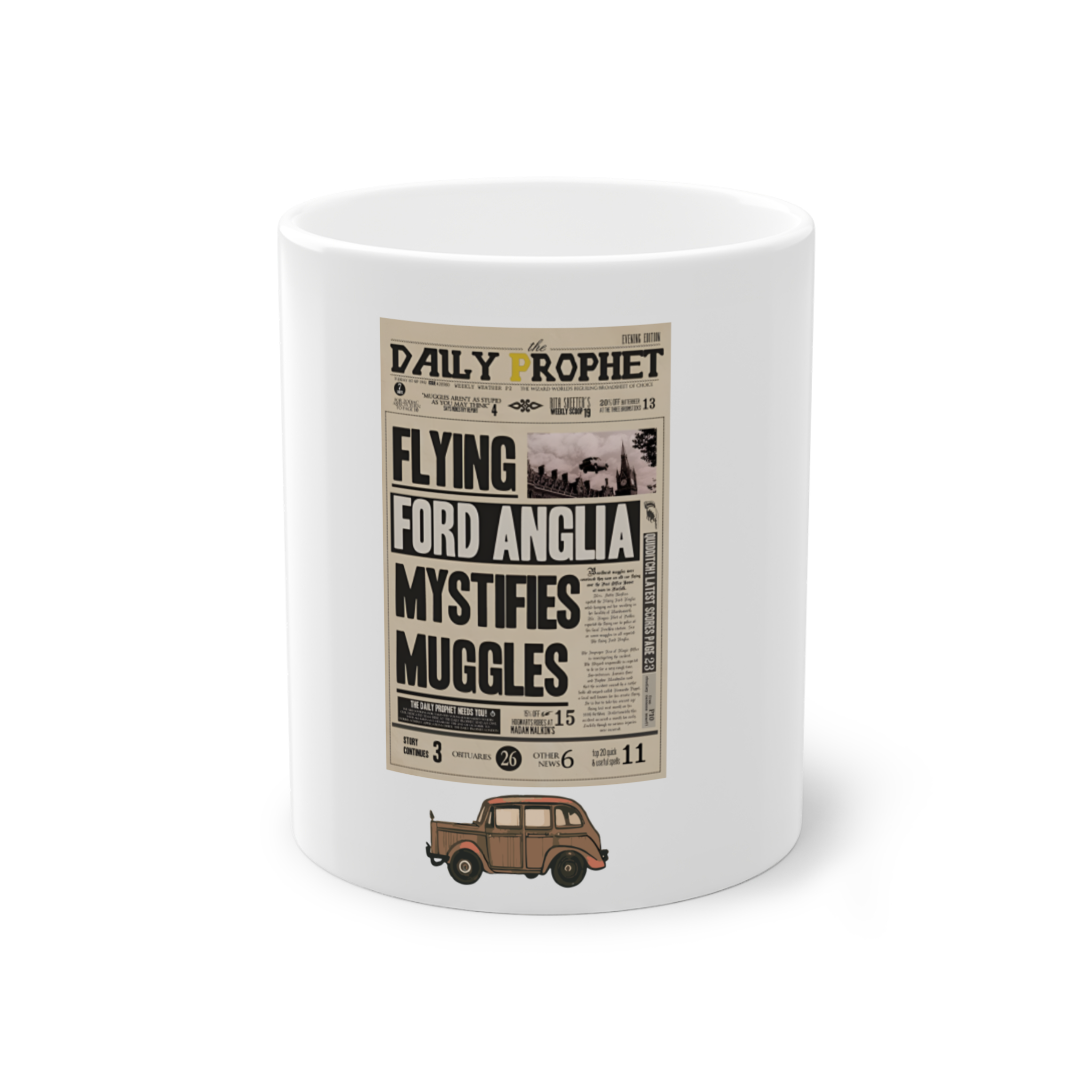 Paper Roads Mug / جاده ای از کلماتنمای روبرو2