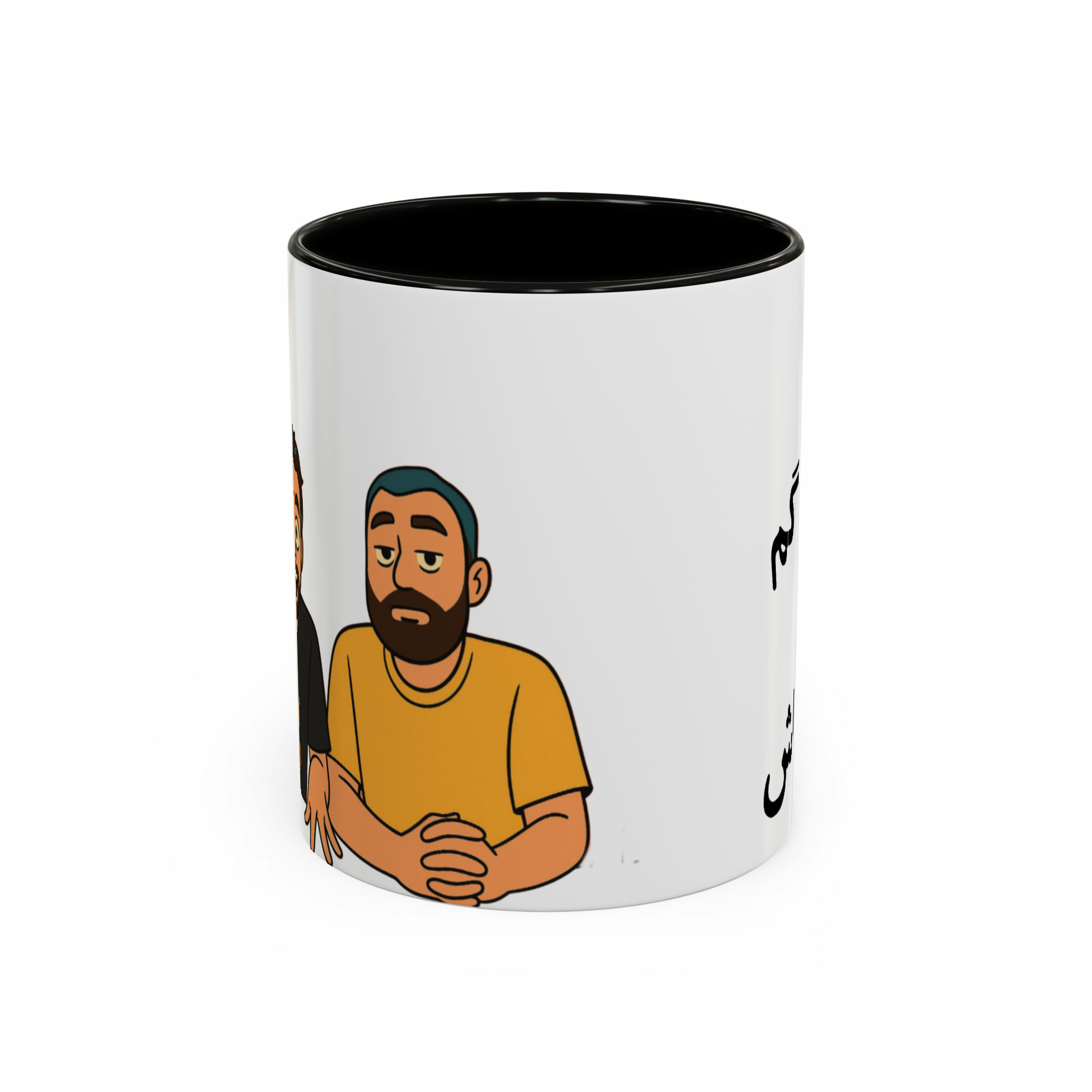ماگ طرح کوماننمای روبرو - رنگ مشکی