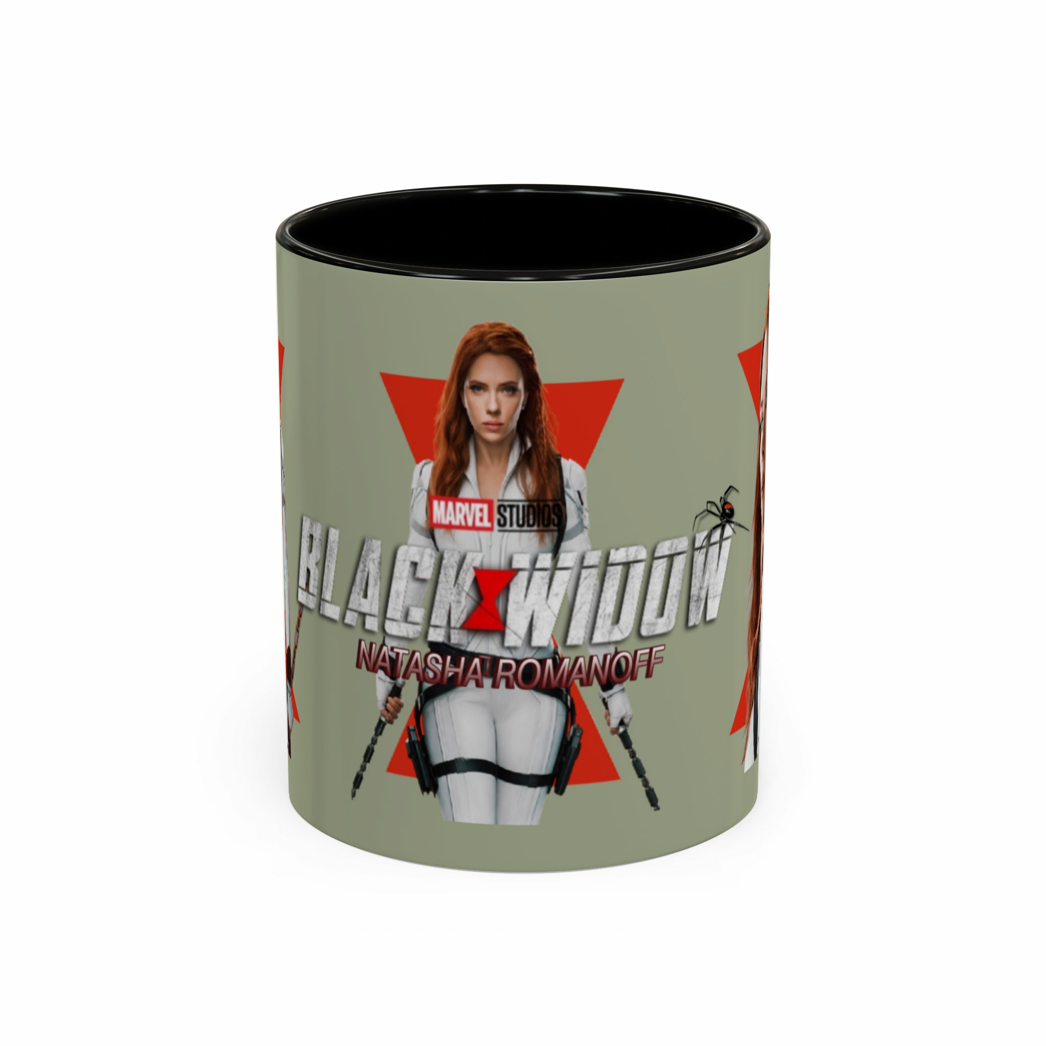 ماگ Black widowنمای روبرو - رنگ مشکی