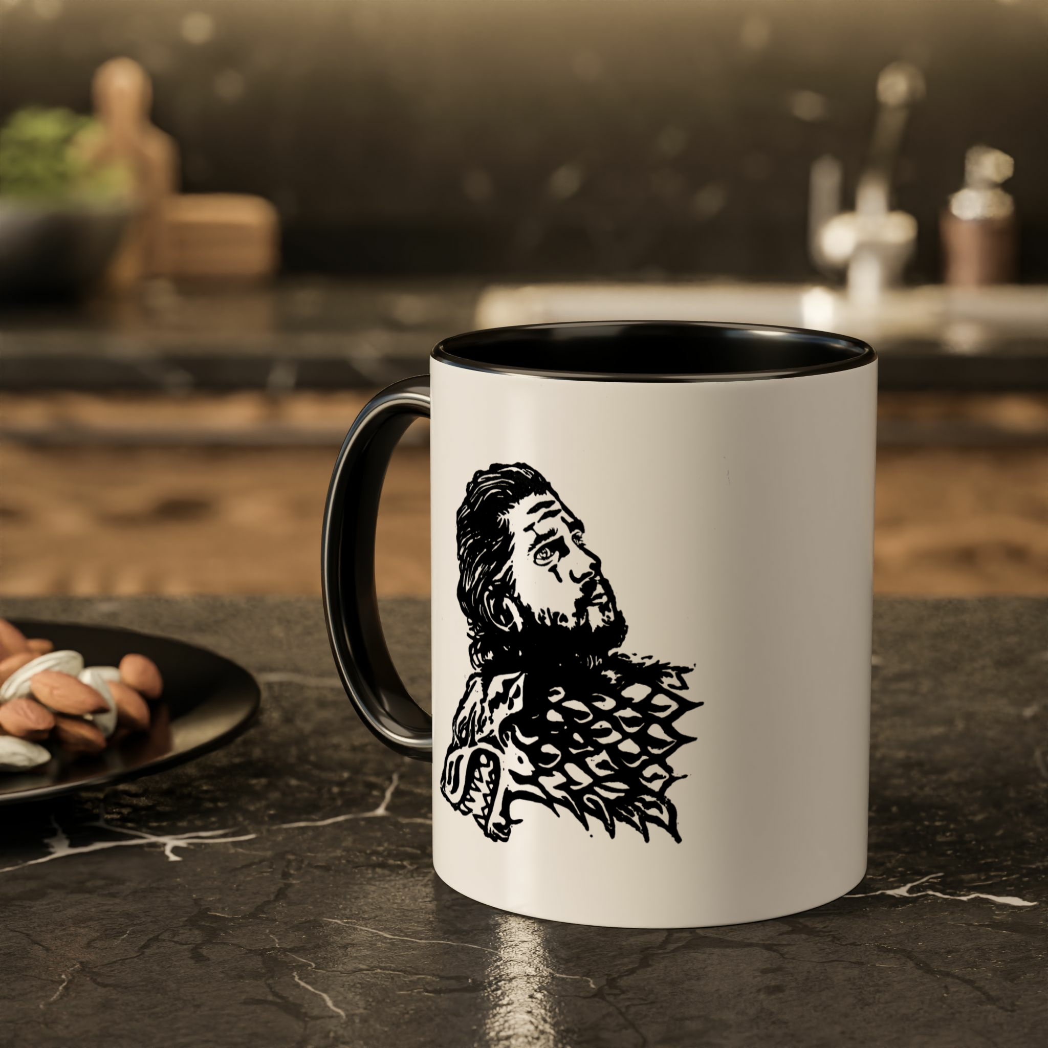 ماگ طرح جان اسنوزمینه ۲ - رنگ مشکی1