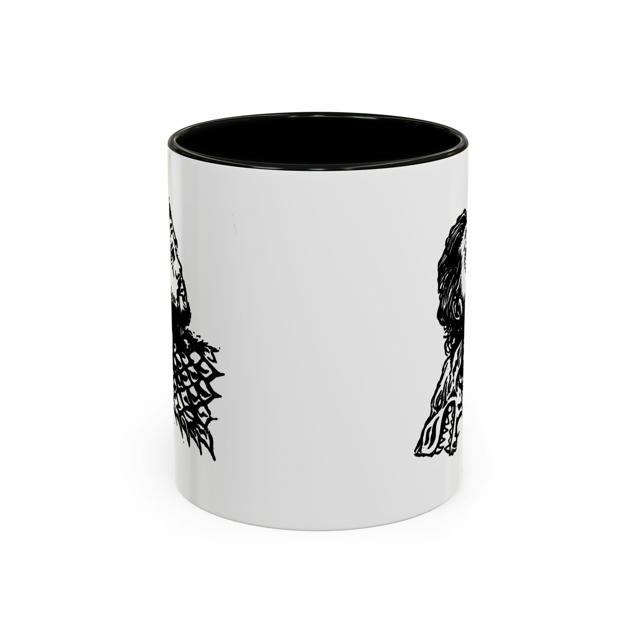 ماگ طرح جان اسنونمای روبرو - رنگ مشکی2