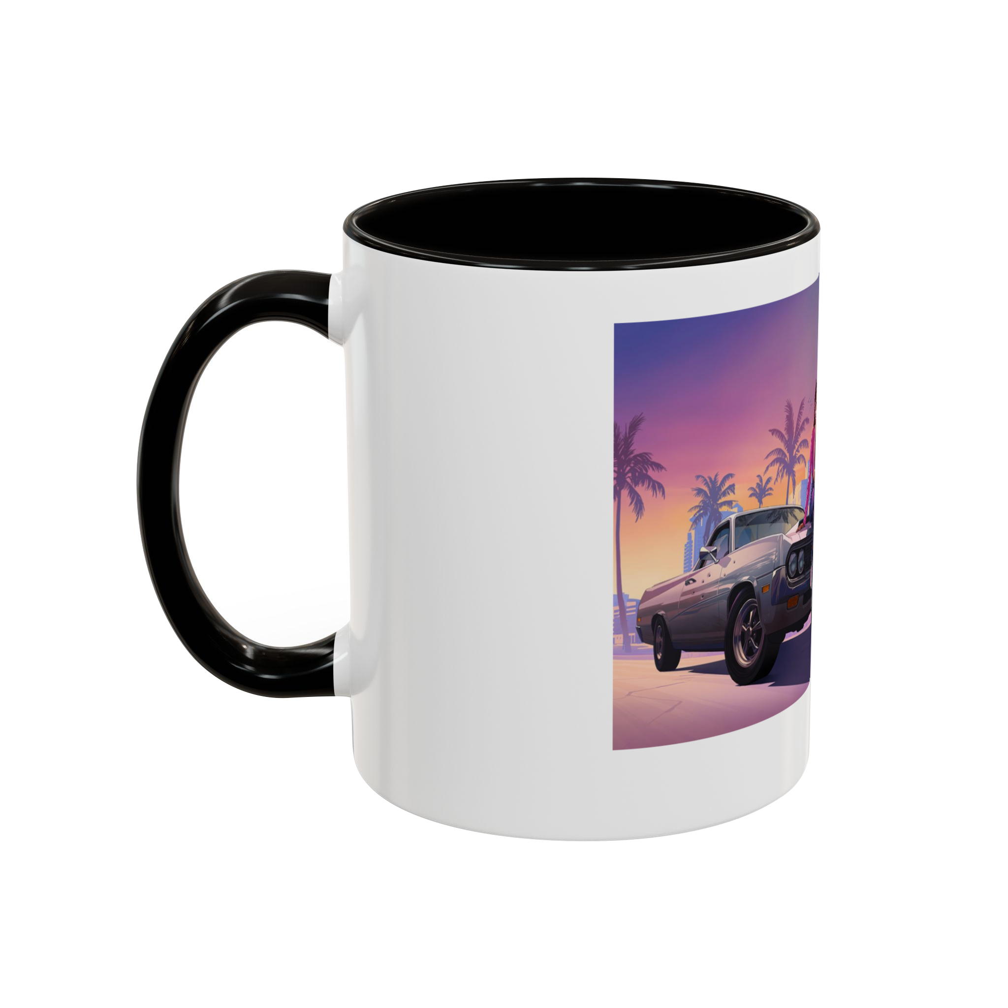 لیوان باطرح GTA6نمای چپ - رنگ مشکی4