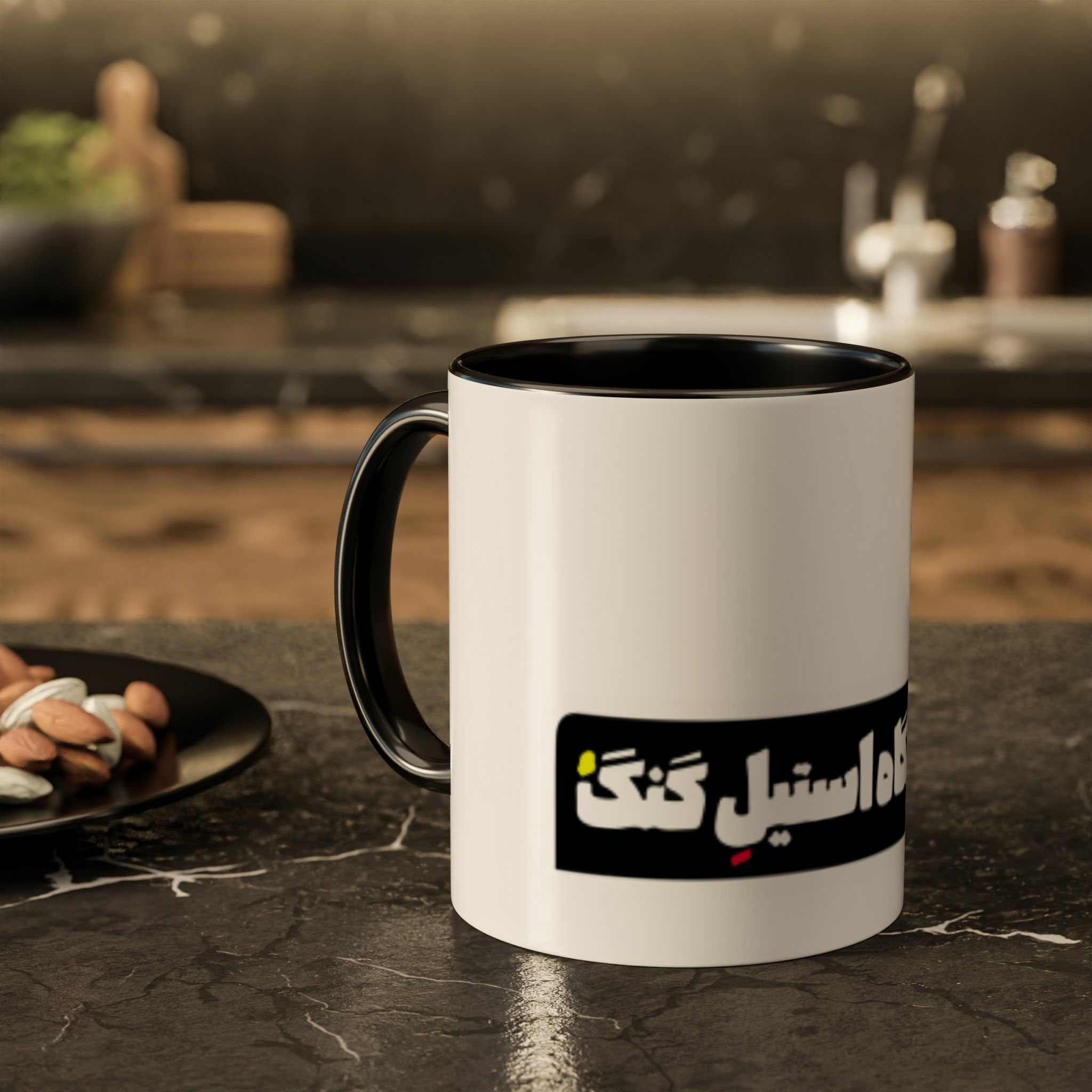 ماگ طرح دارزمینه ۲ - رنگ مشکی4