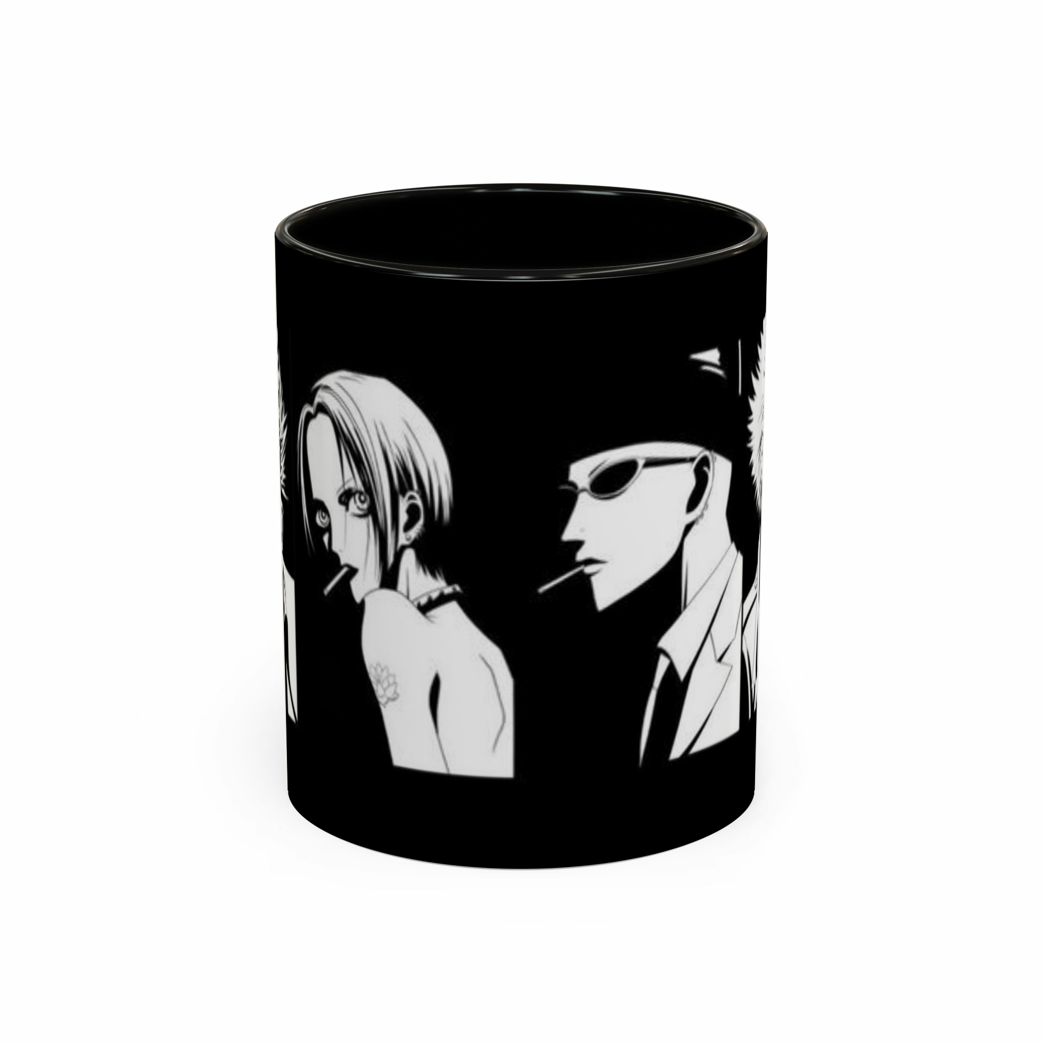 ماگ black stoneنمای روبرو  - رنگ مشکی