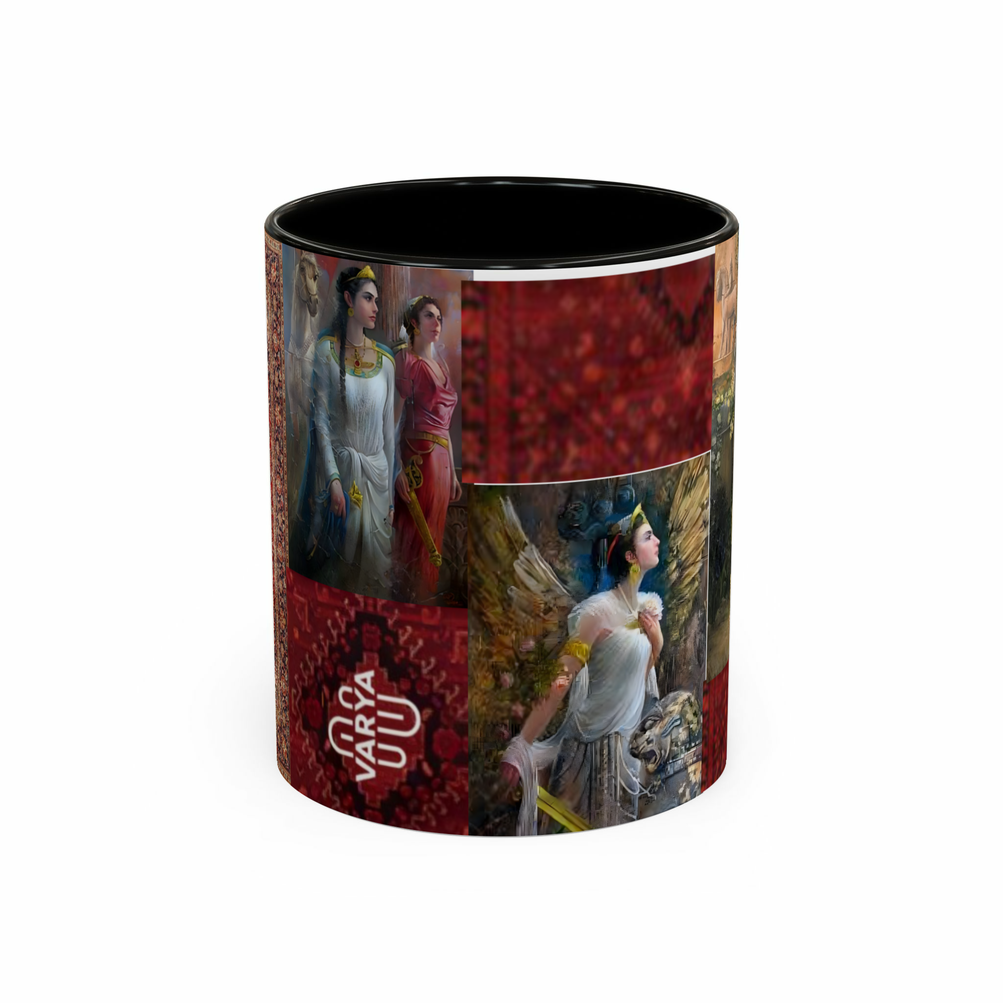 Persian mugنمای روبرو - رنگ مشکی2