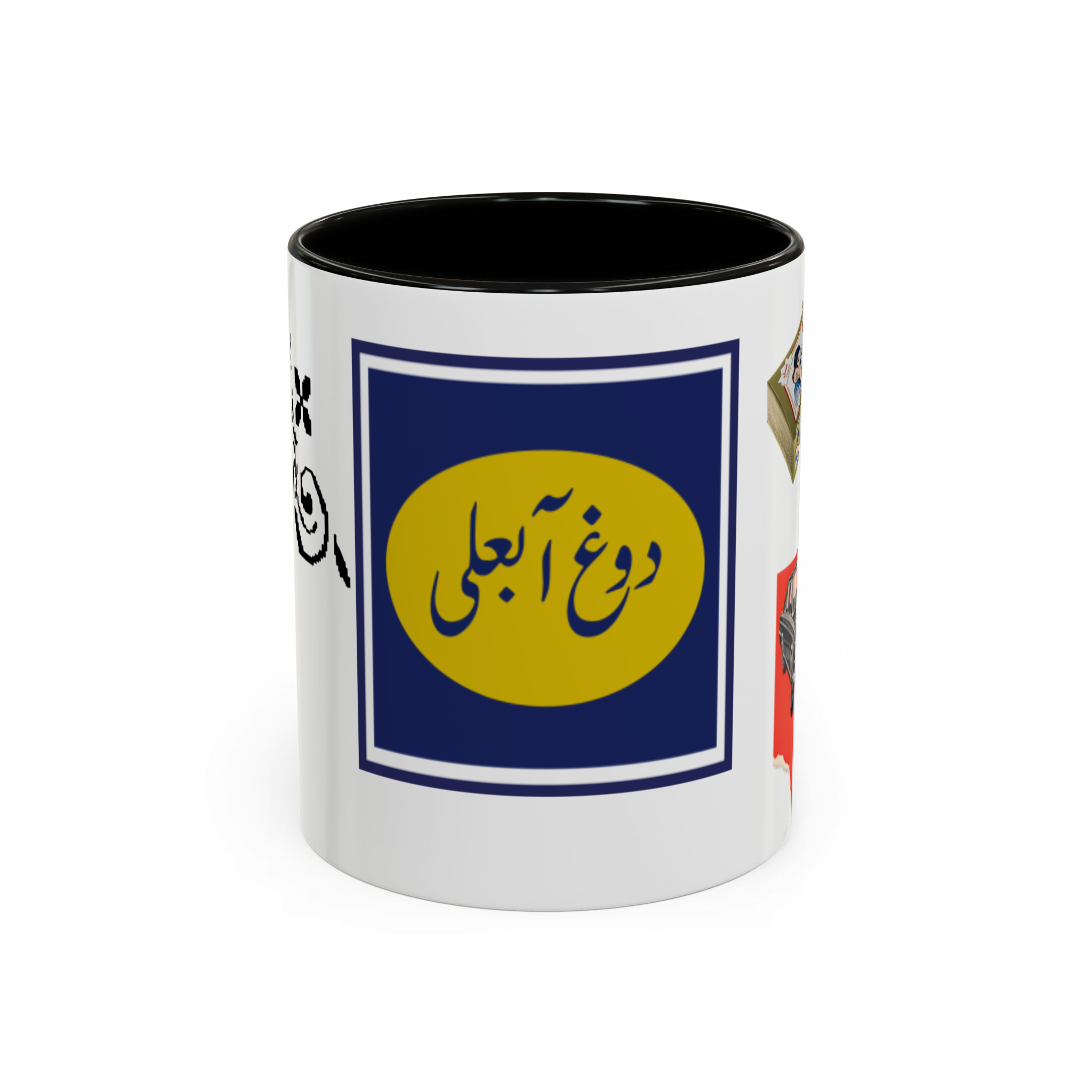 ماگ نوستالژیکنمای روبرو - رنگ مشکی