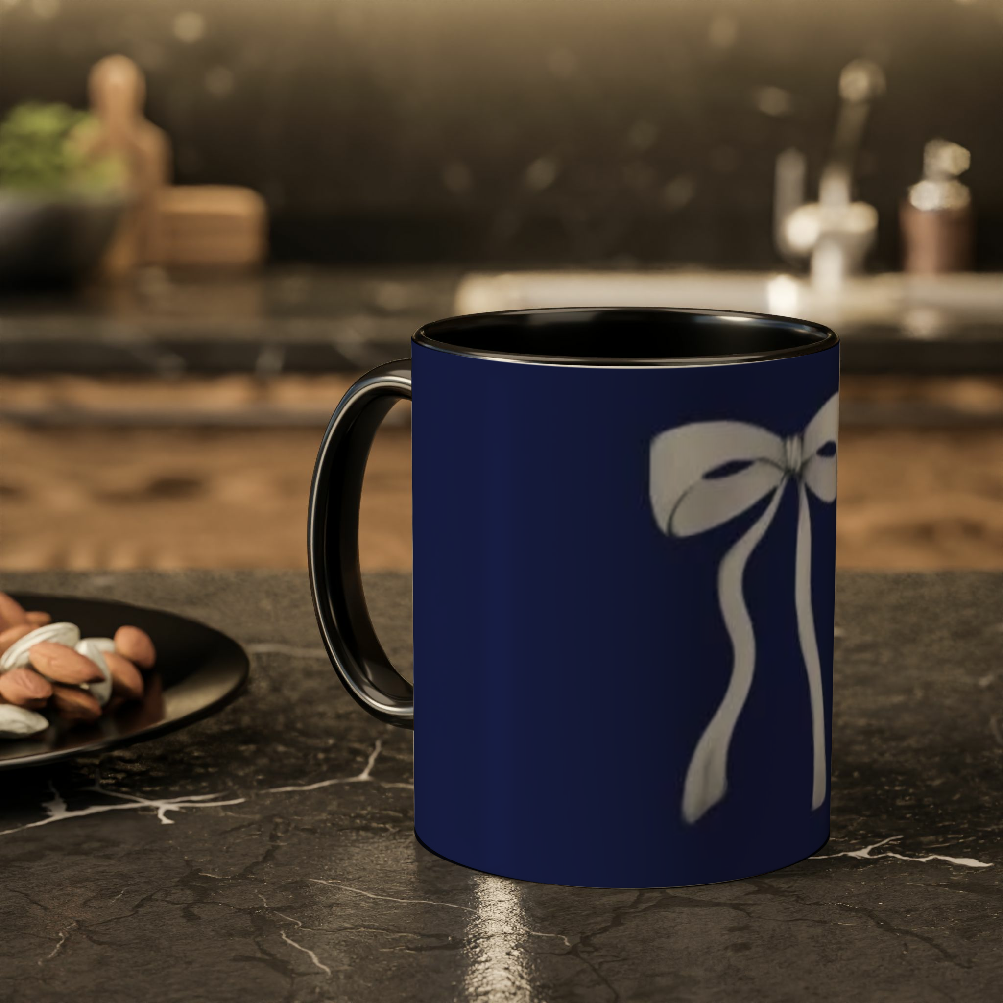ماگ طرح پاپیونزمینه ۲ - رنگ مشکی4