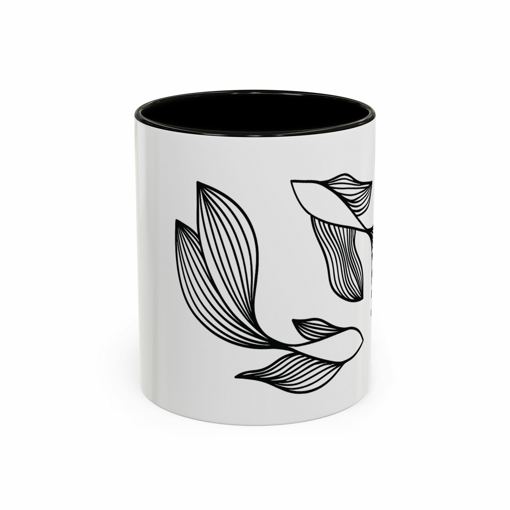 ماگ طرح دارنمای روبرو - رنگ مشکی2