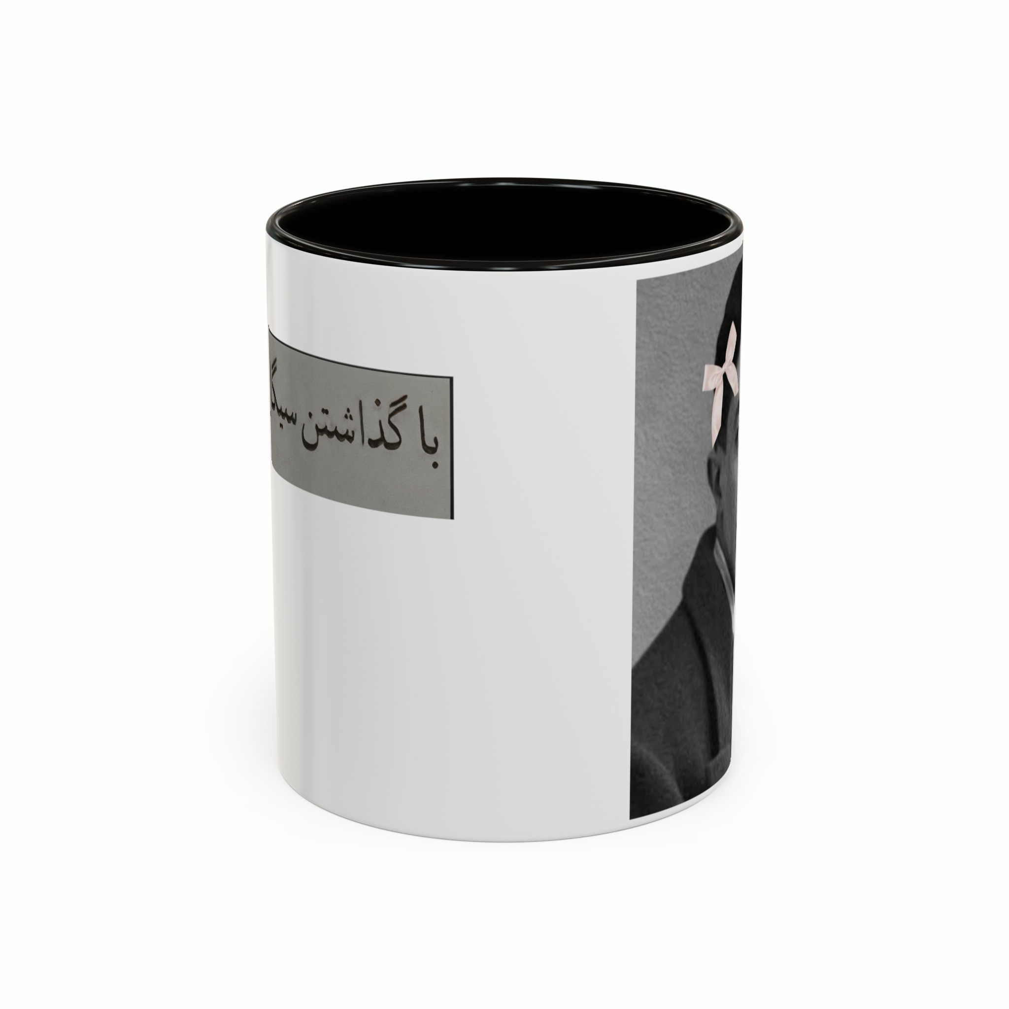 ماگ صادق هدایتنمای روبرو - رنگ مشکی3