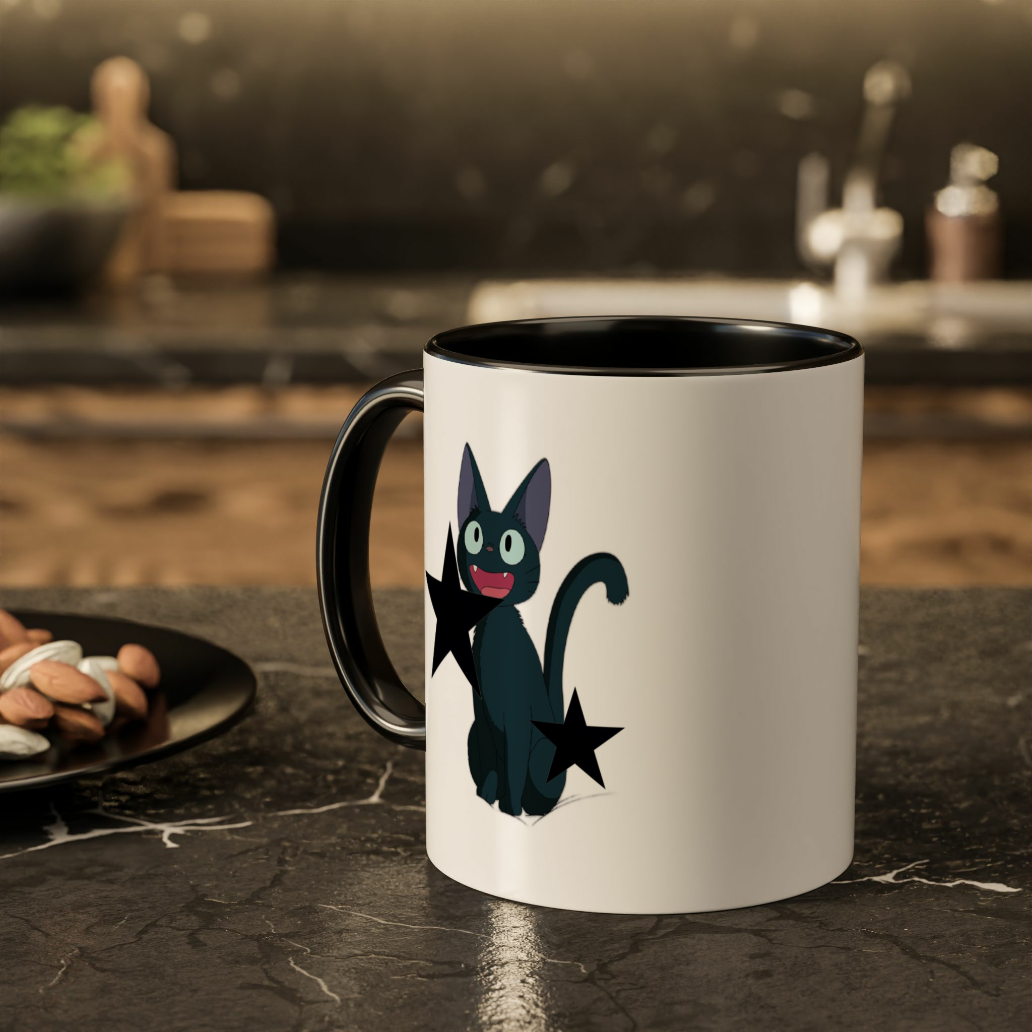 ماگ طرح جیجی(jiji)زمینه ۲ - رنگ مشکی4