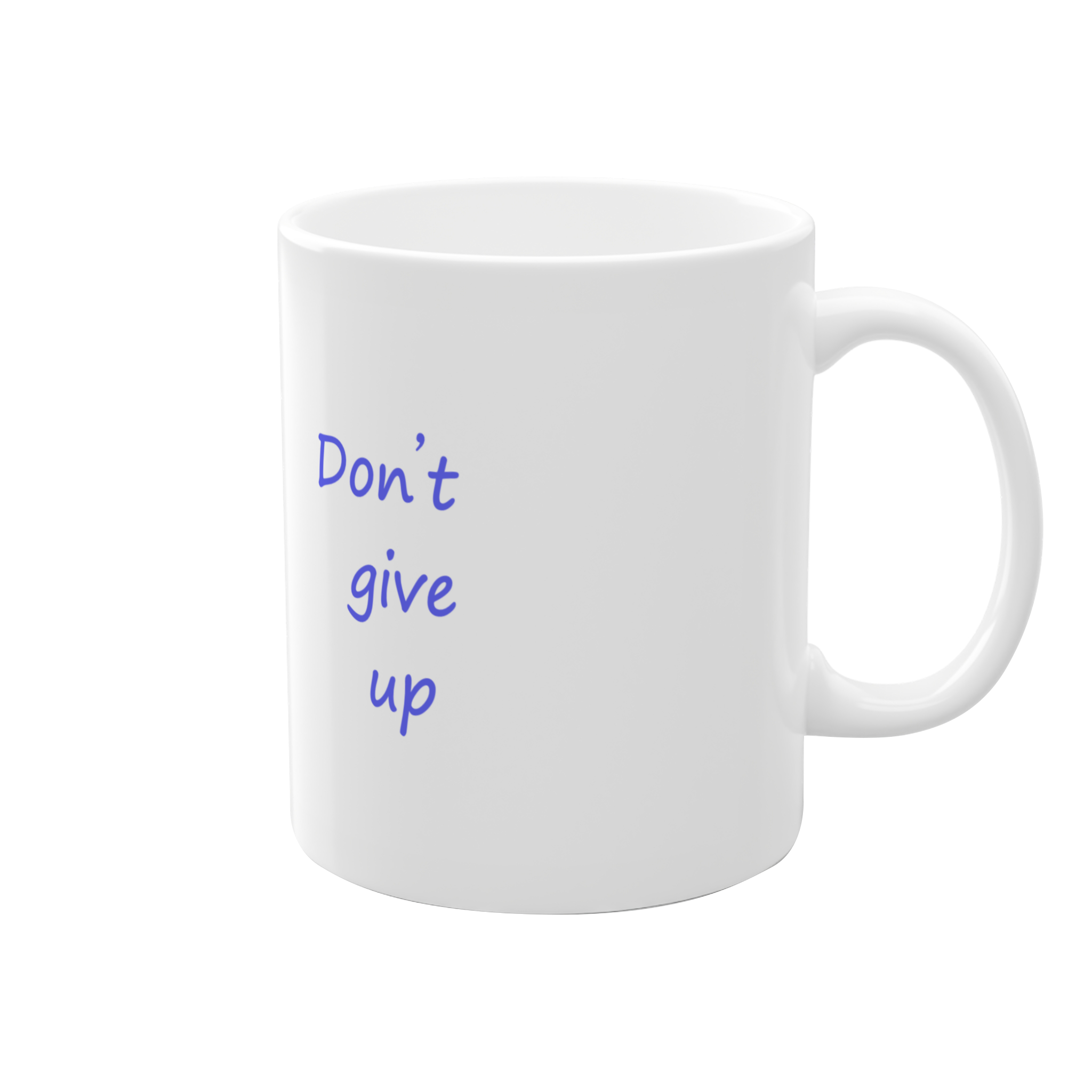 ماگ طرح don’t  give upنمای راست2