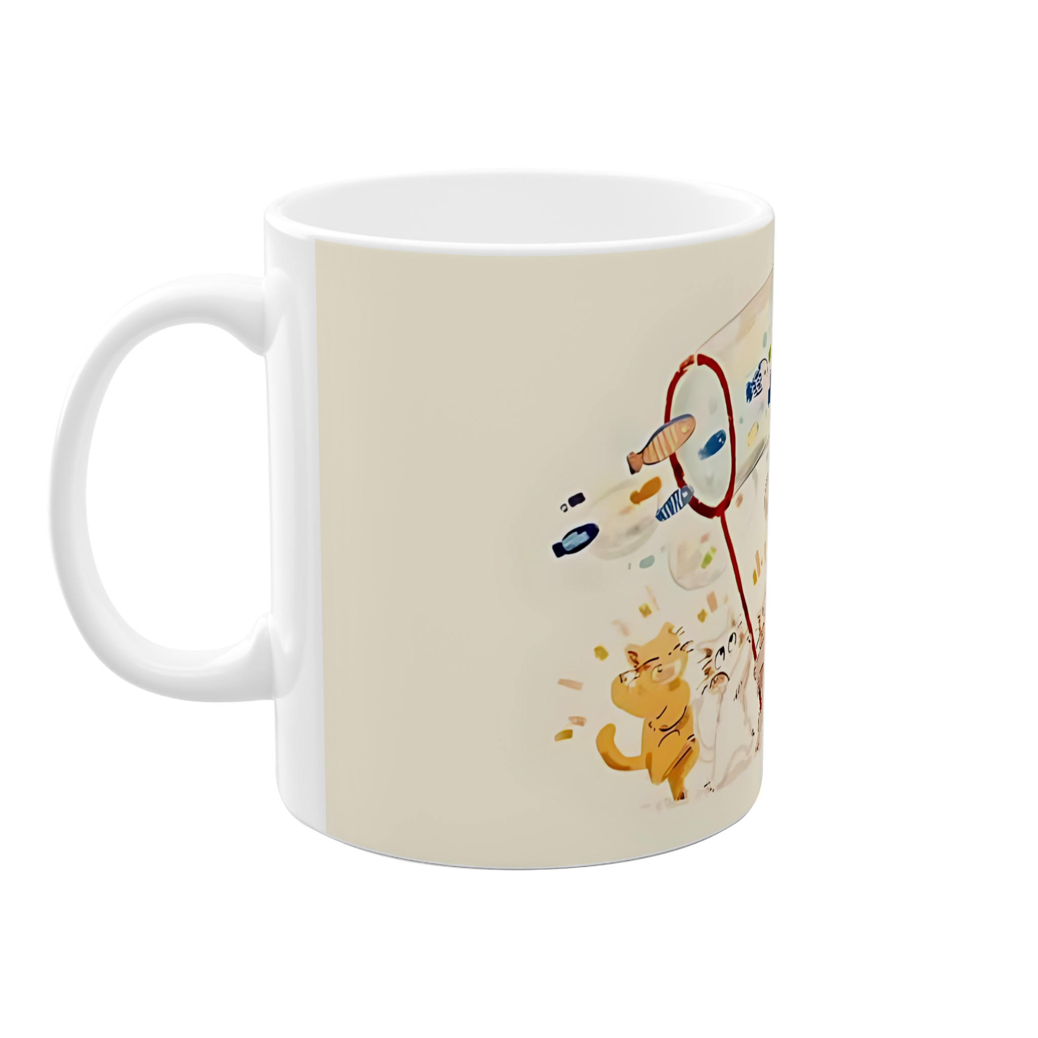 ماگ طرح گربهنمای چپ4