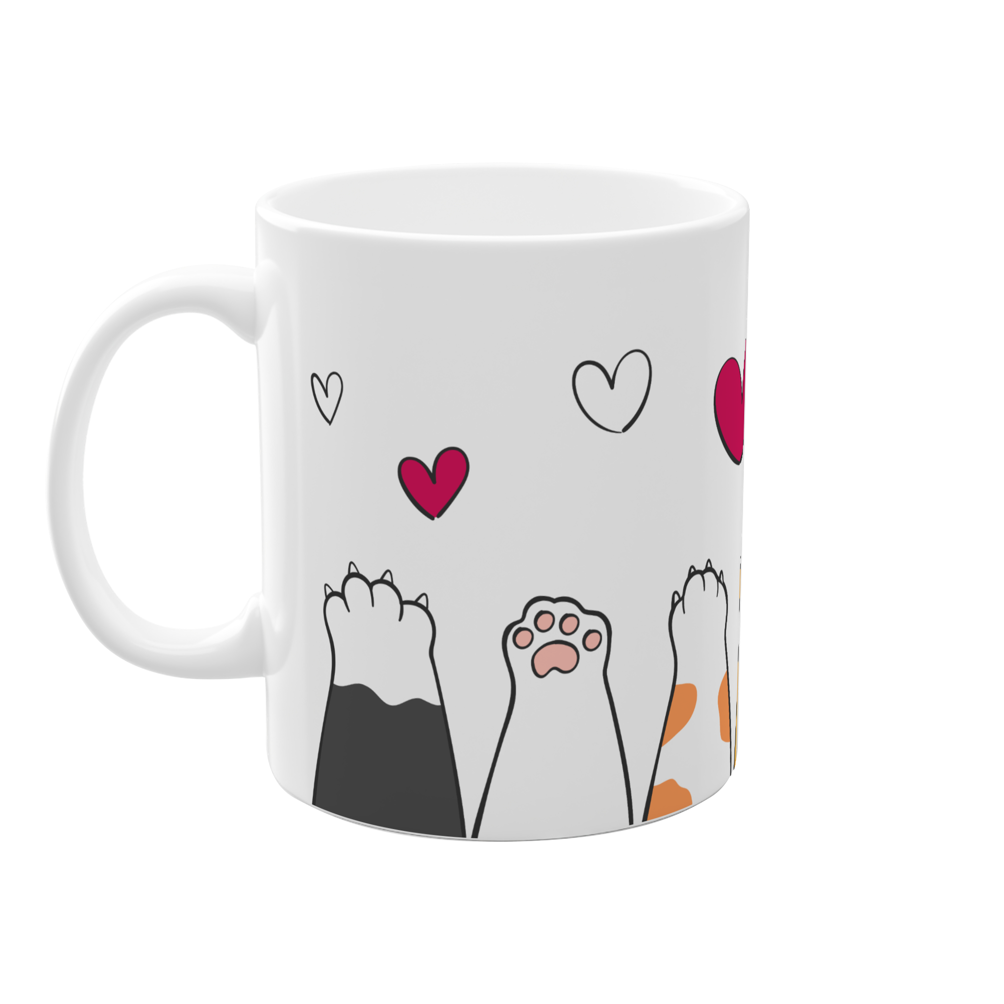 ماگ گربه اینمای چپ1