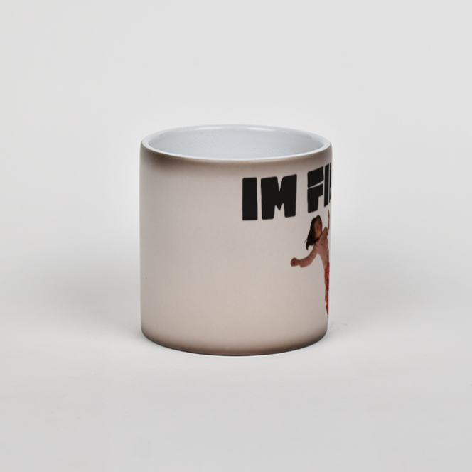 ماگ حرارتی طرح  I'm fineنمای روبرو2